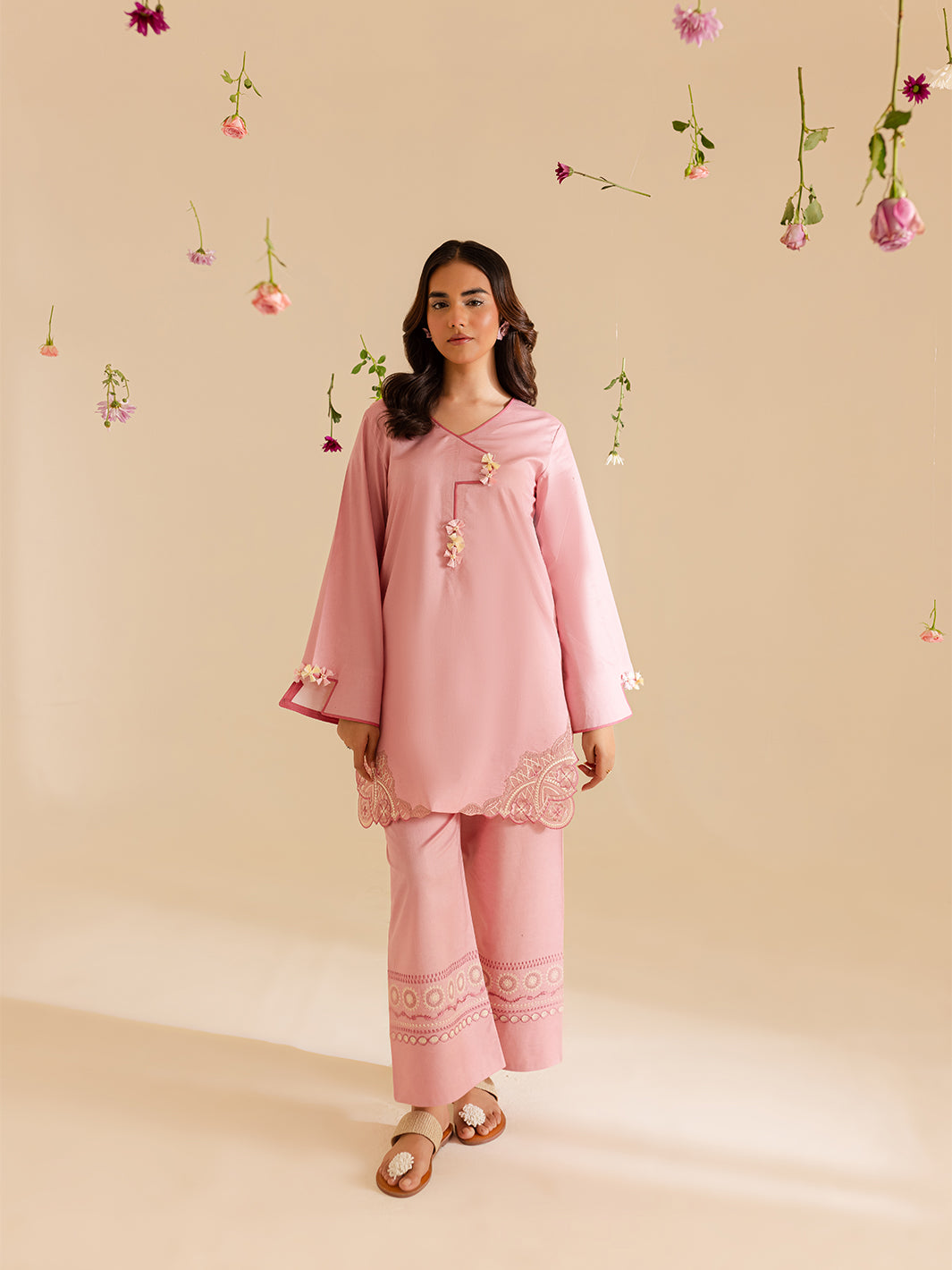 Mahnur | Petal Whispers Lawn Pret | Primrose - Official Mahnur stockist in UK - Sakeena London