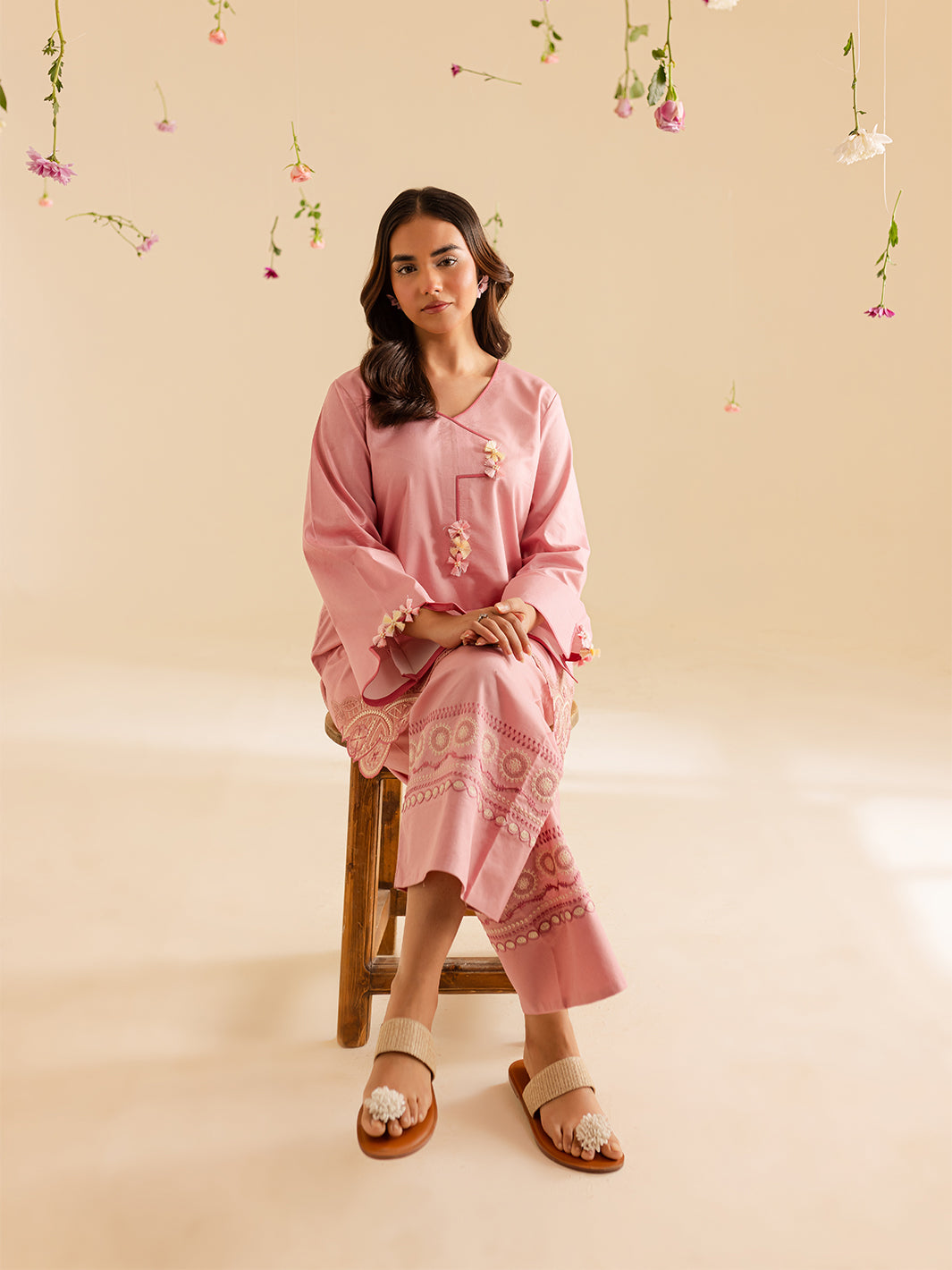 Mahnur | Petal Whispers Lawn Pret | Primrose - Official Mahnur stockist in UK - Sakeena London