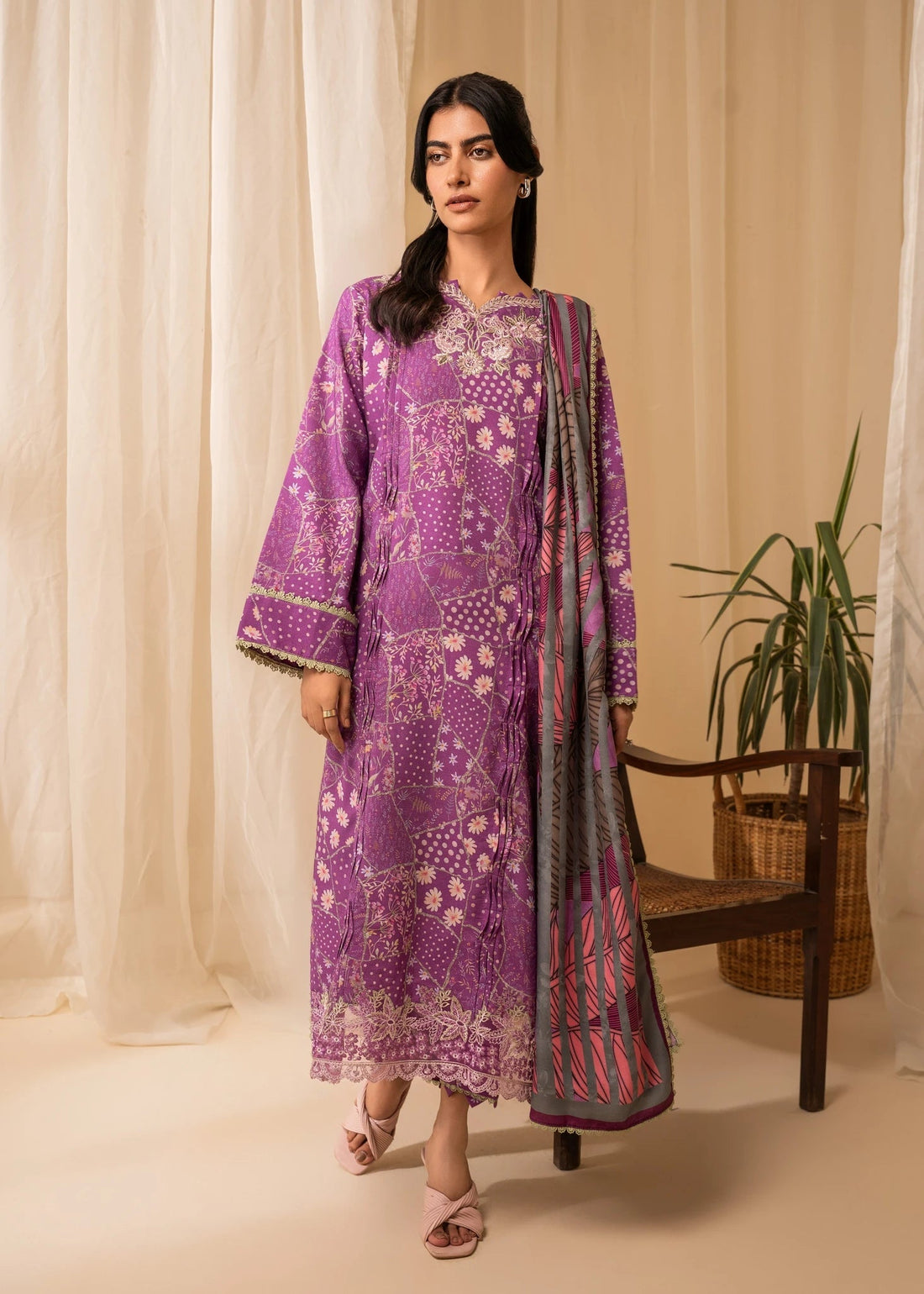 Aabyaan | Izabel Prints Linen Edit 24 | SABRINA (AZ-02) - Official Aabyaan stockist in UK - Sakeena London