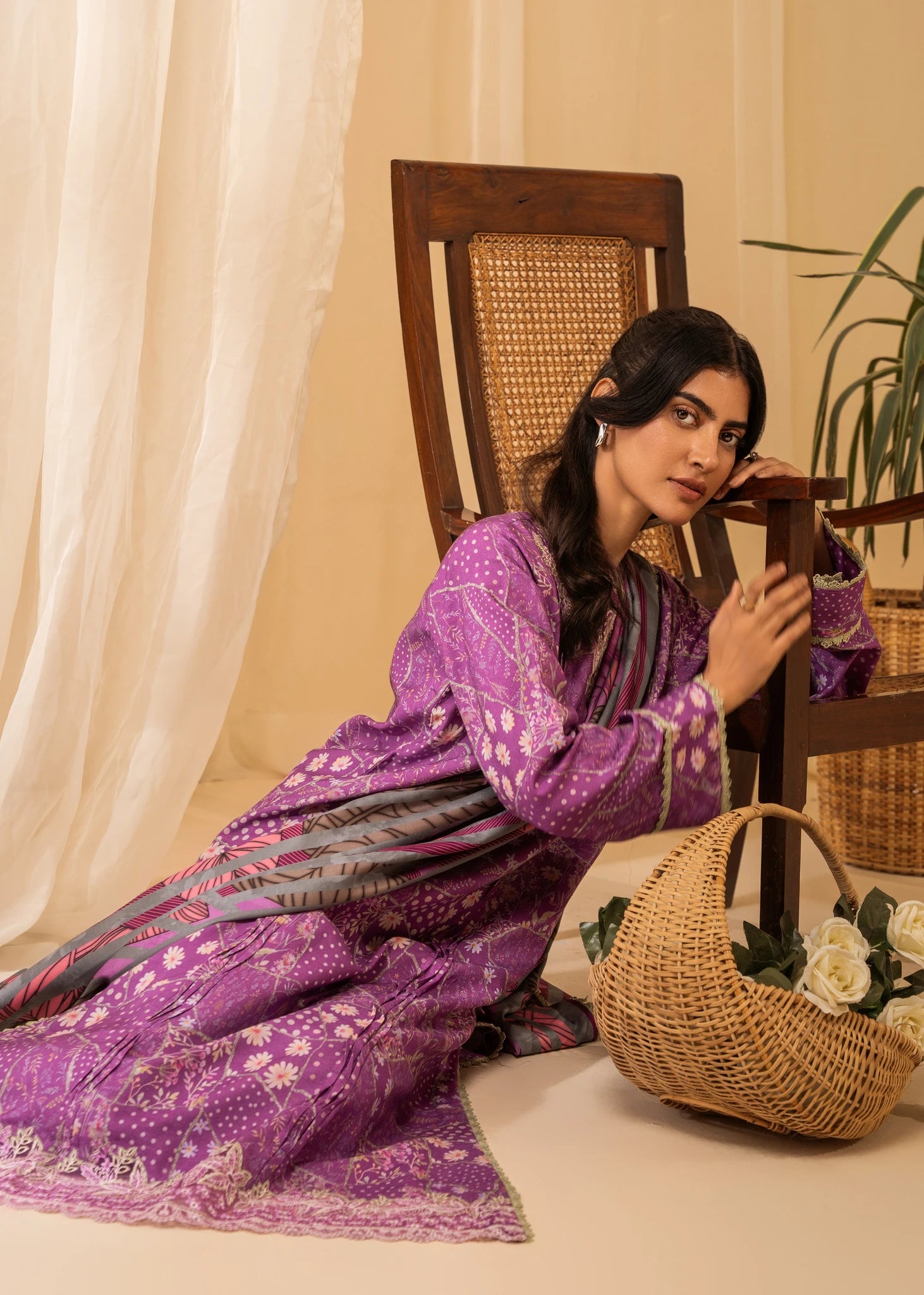 Aabyaan | Izabel Prints Linen Edit 24 | SABRINA (AZ-02) - Official Aabyaan stockist in UK - Sakeena London