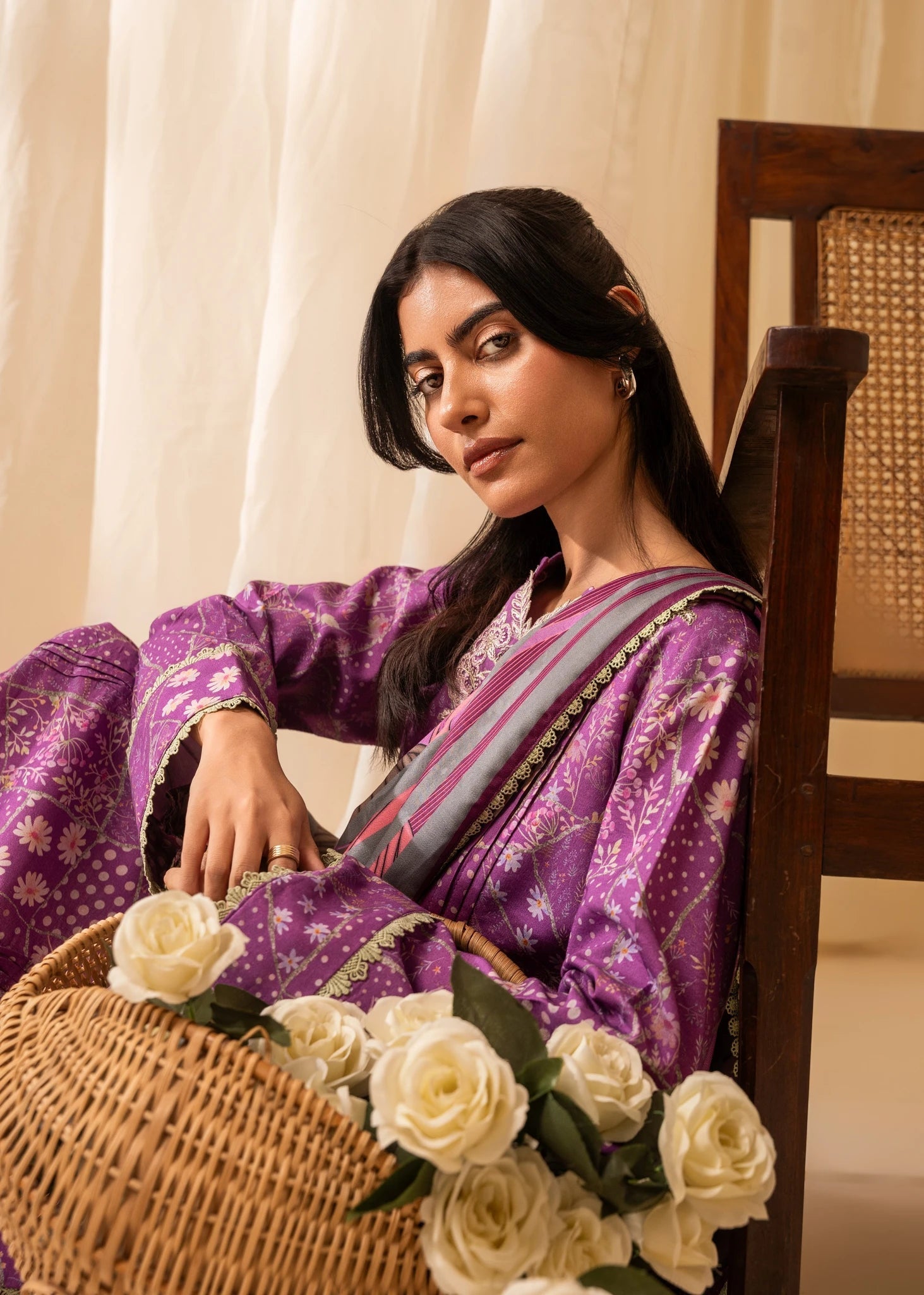 Aabyaan | Izabel Prints Linen Edit 24 | SABRINA (AZ-02) - Official Aabyaan stockist in UK - Sakeena London