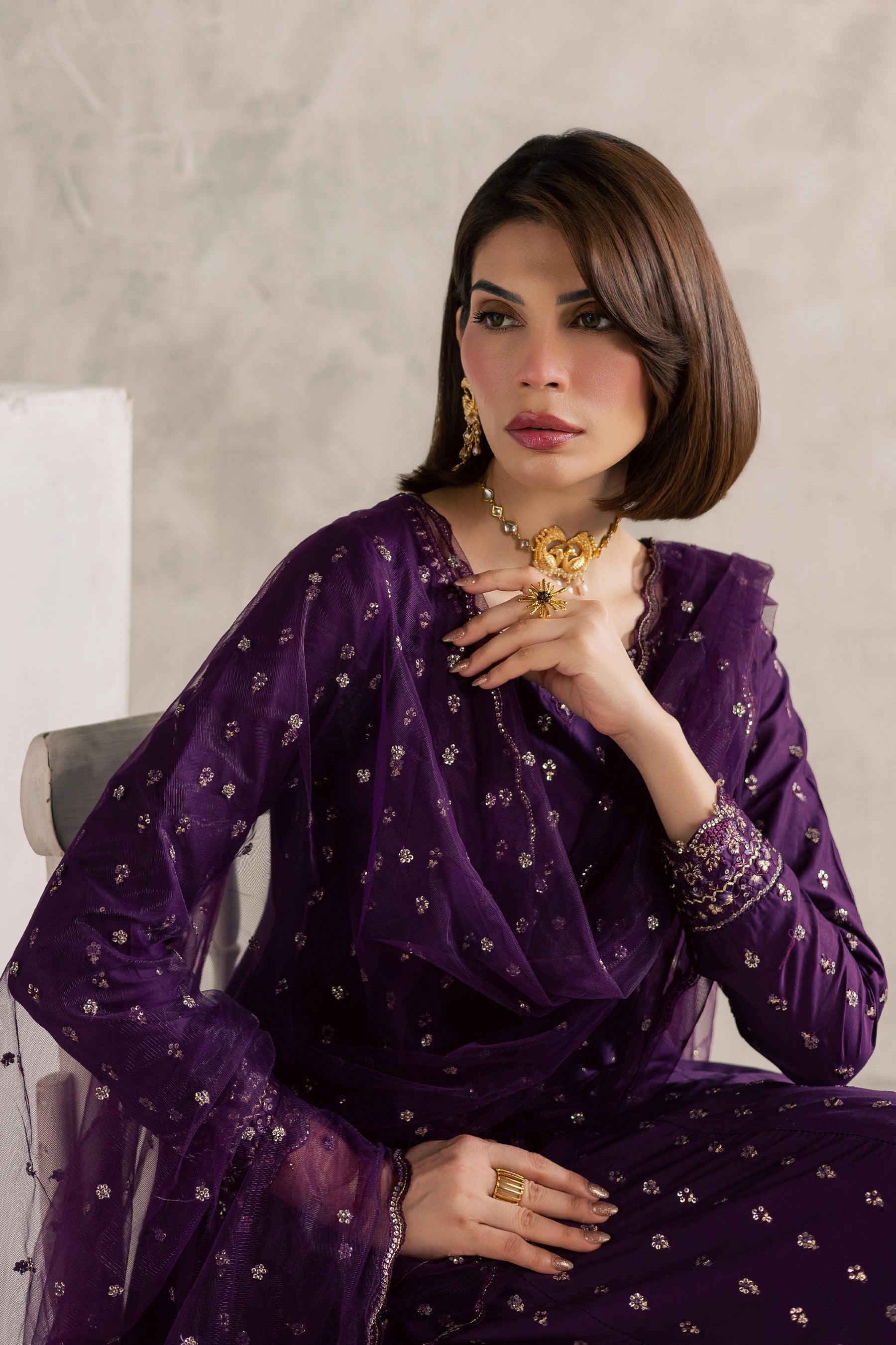 Batik | Festive Eid 26 | Purple Elaf