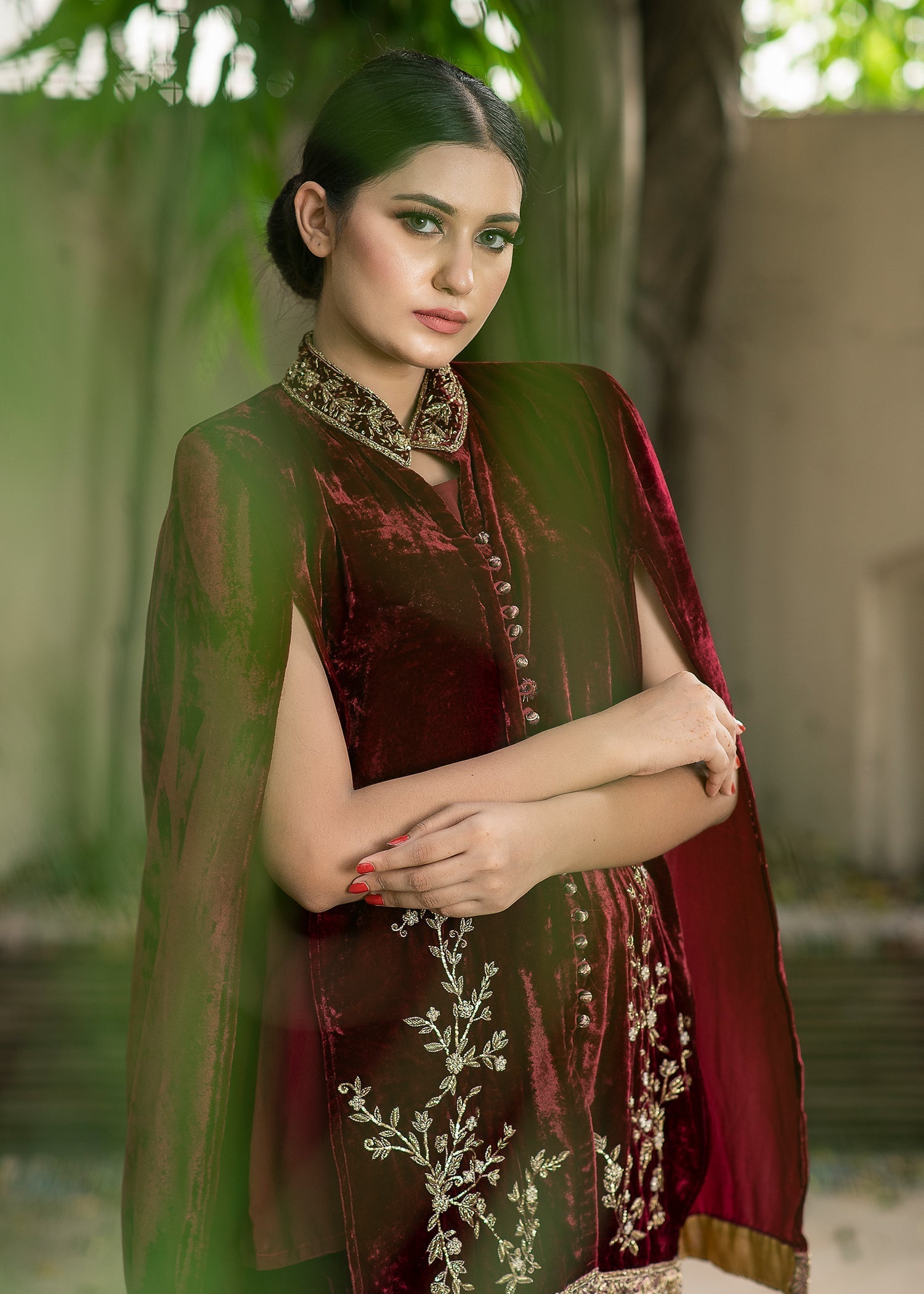 Purple Haze | Velvet Formals | Maroon Velvet - Official Purple Haze stockist in UK - Sakeena London