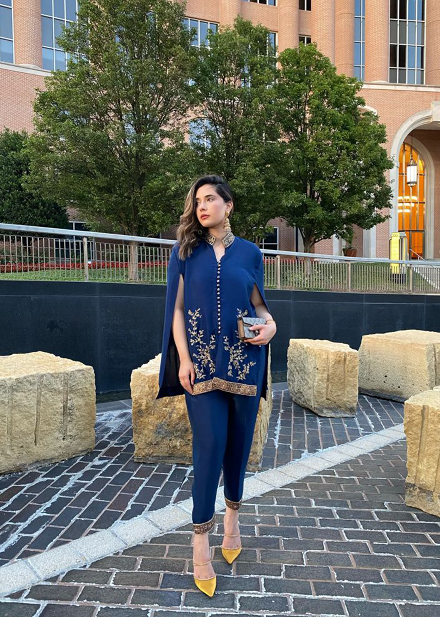 Purple Haze | Velvet Formals | Blue Raw Silk - Official Purple Haze stockist in UK - Sakeena London