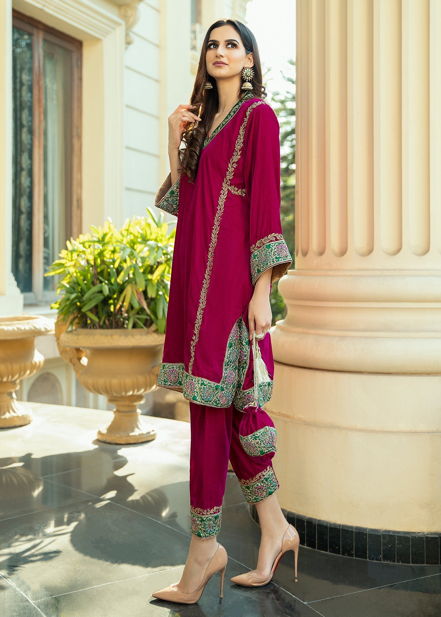 Purple Haze | Velvet Formals | Hot Pink Velvet - Official Purple Haze stockist in UK - Sakeena London
