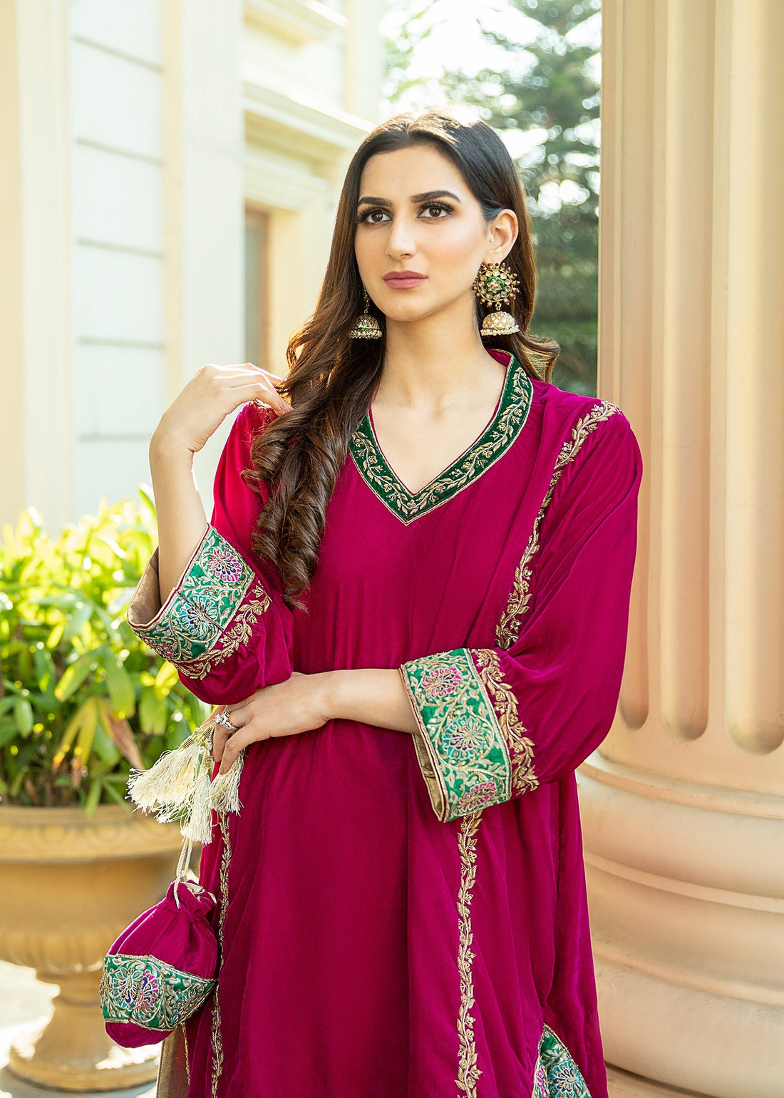 Purple Haze | Velvet Formals | Hot Pink Velvet - Official Purple Haze stockist in UK - Sakeena London