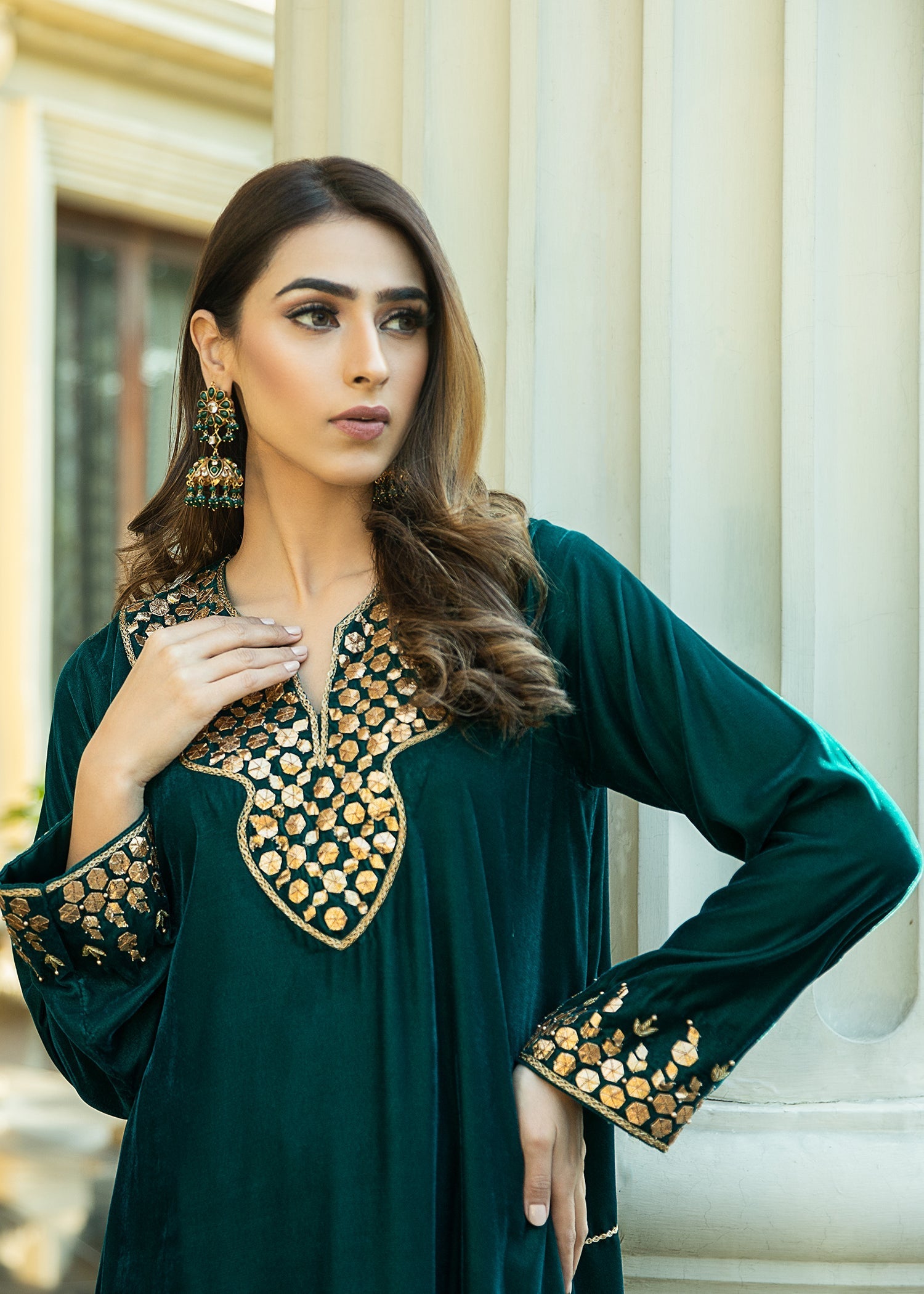 Purple Haze | Velvet Formals | Teal Blue Velvet - Official Purple Haze stockist in UK - Sakeena London