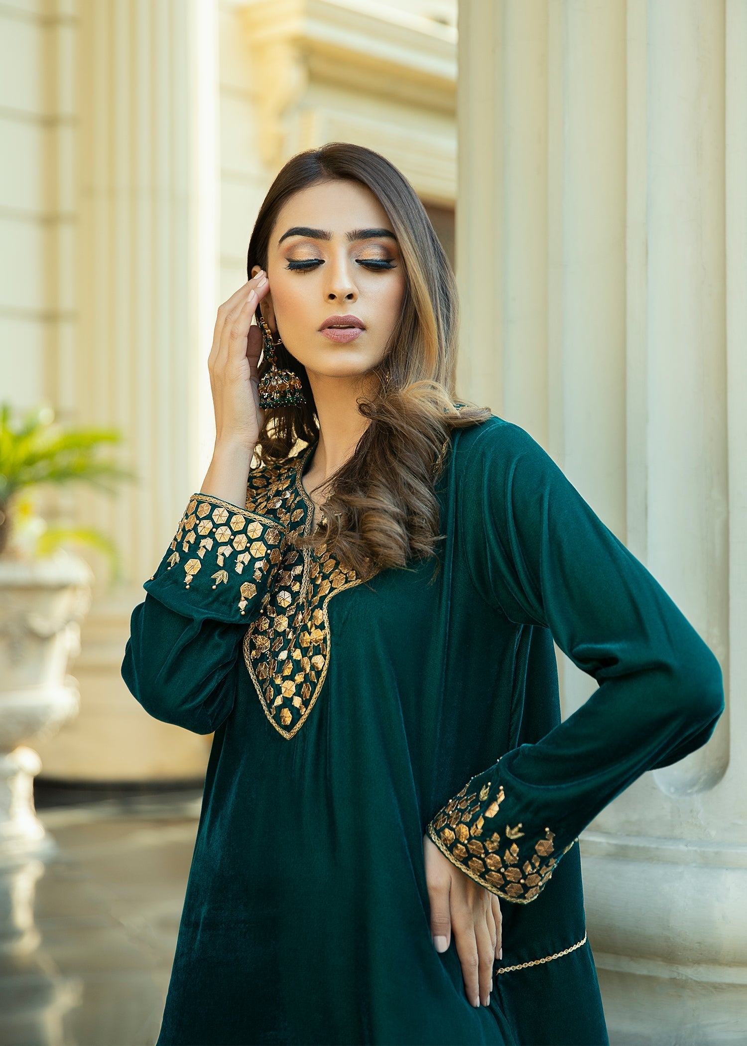 Purple Haze | Velvet Formals | Teal Blue Velvet - Official Purple Haze stockist in UK - Sakeena London