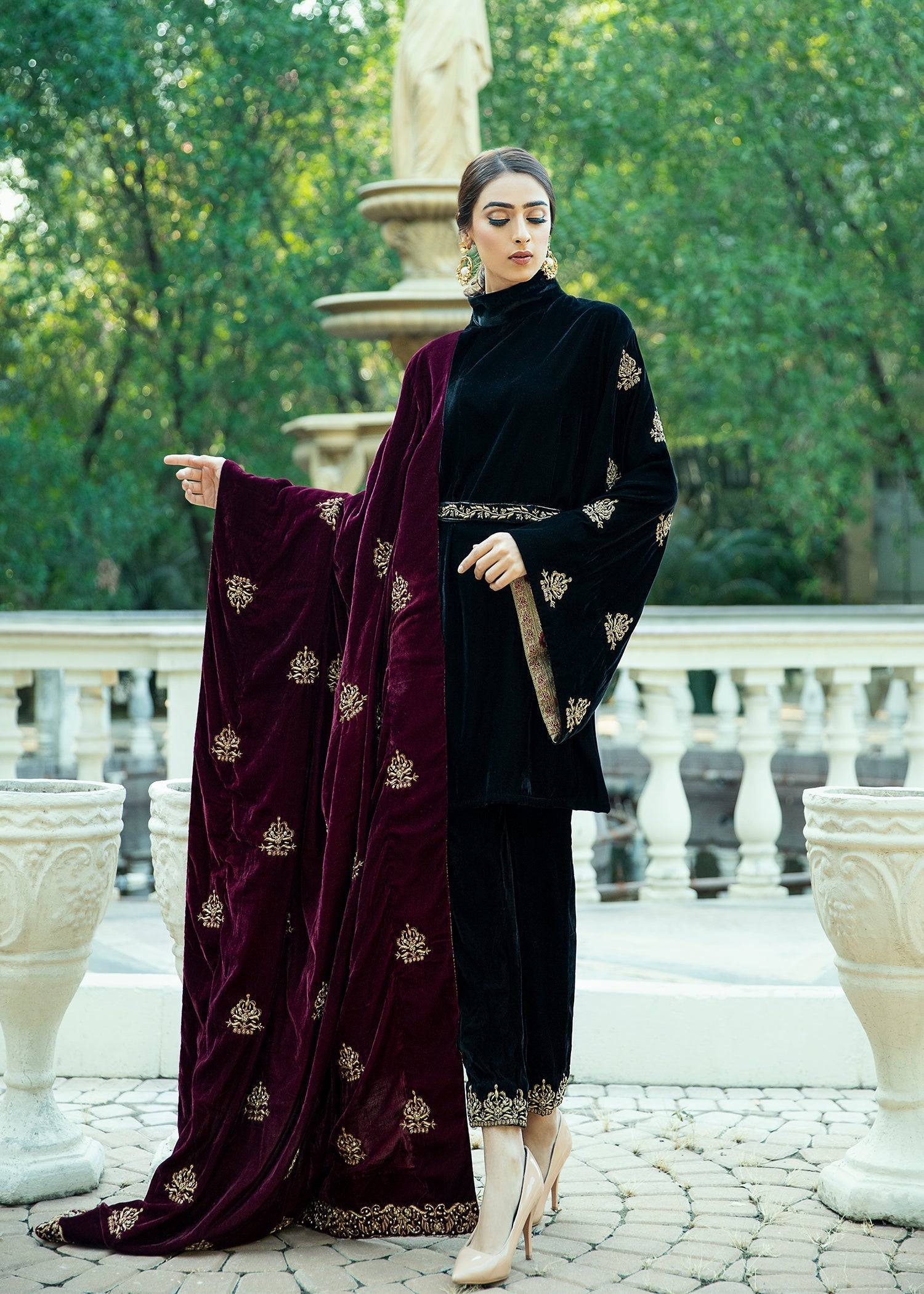 Purple Haze | Velvet Formals | Black velvet Jacket - Official Purple Haze stockist in UK - Sakeena London