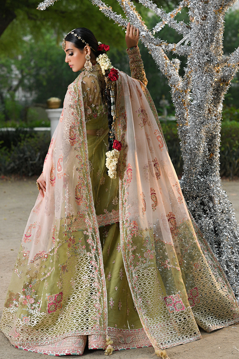 Qalamkar | Singhar Wedding Collection | RF-07 HALENA - Official Qalamkar stockist in UK - Sakeena London