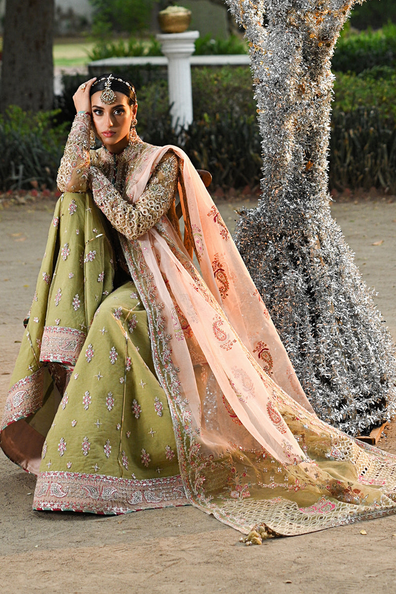 Qalamkar | Singhar Wedding Collection | RF-07 HALENA - Official Qalamkar stockist in UK - Sakeena London