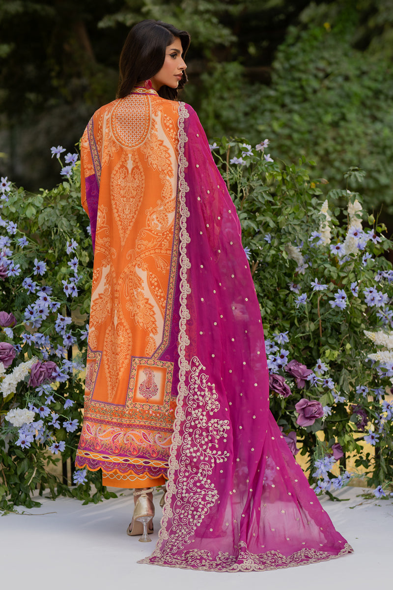 Qalamkar | Luxe Silk | UA-03 ALMA - Official Qalamkar stockist in UK - Sakeena London