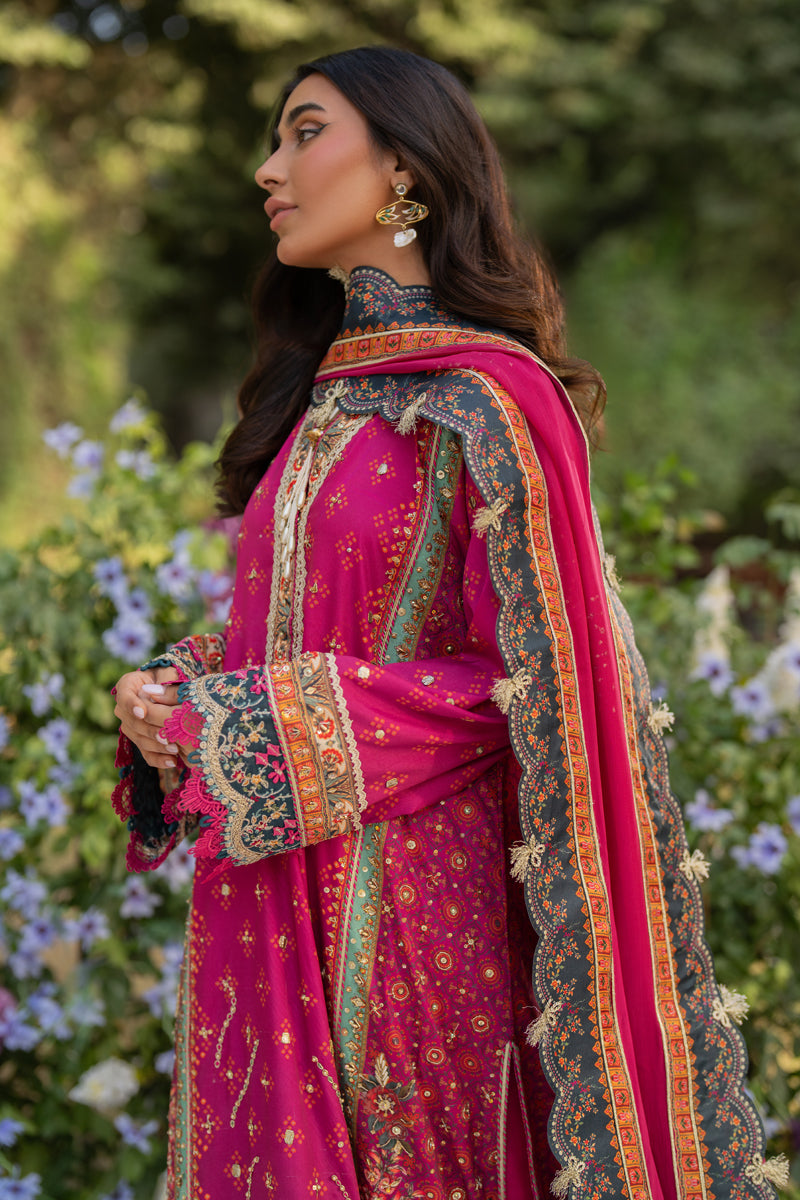 Qalamkar | Luxe Silk | UA-01 ELIA - Official Qalamkar stockist in UK - Sakeena London