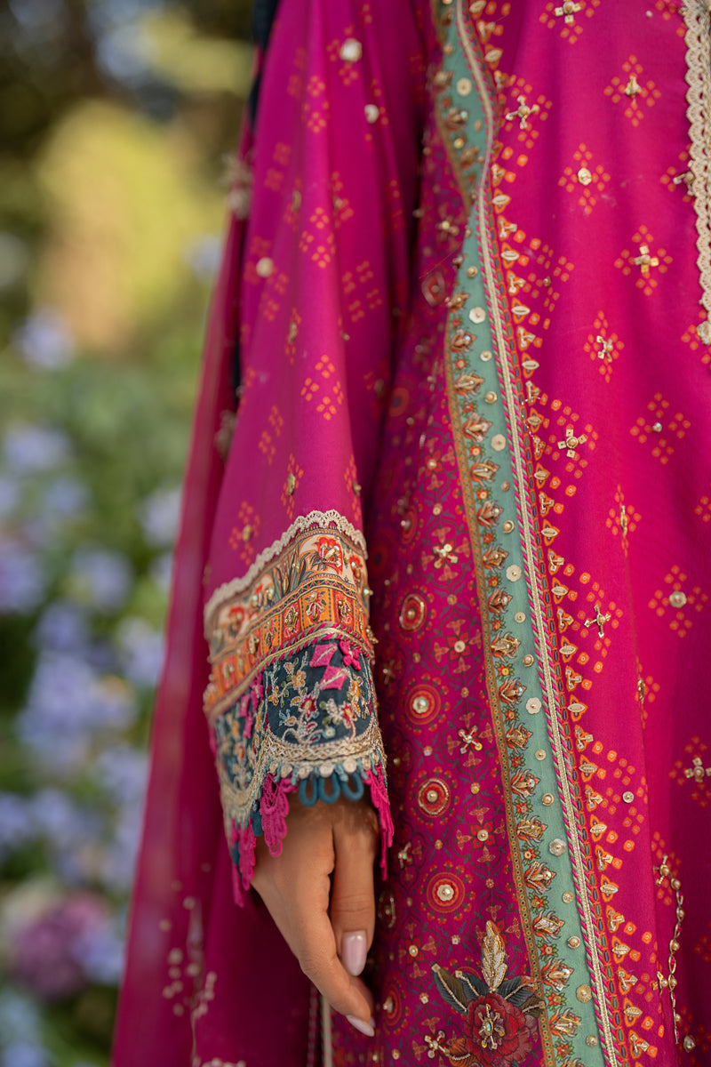 Qalamkar | Luxe Silk | UA-01 ELIA - Official Qalamkar stockist in UK - Sakeena London