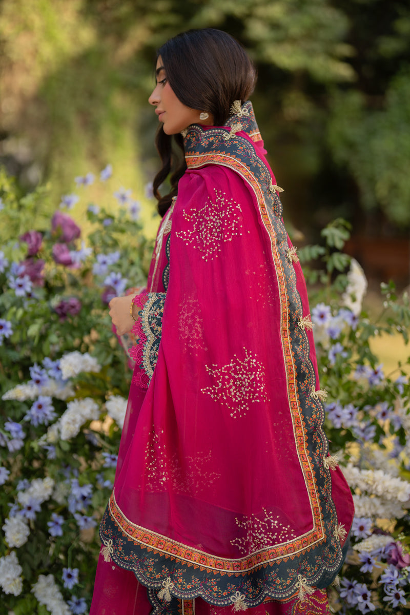 Qalamkar | Luxe Silk | UA-01 ELIA - Official Qalamkar stockist in UK - Sakeena London