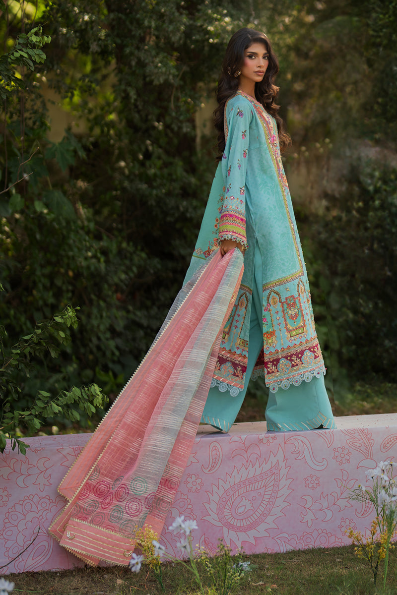 Qalamkar | Luxe Silk | UA-06 SARA - Official Qalamkar stockist in UK - Sakeena London
