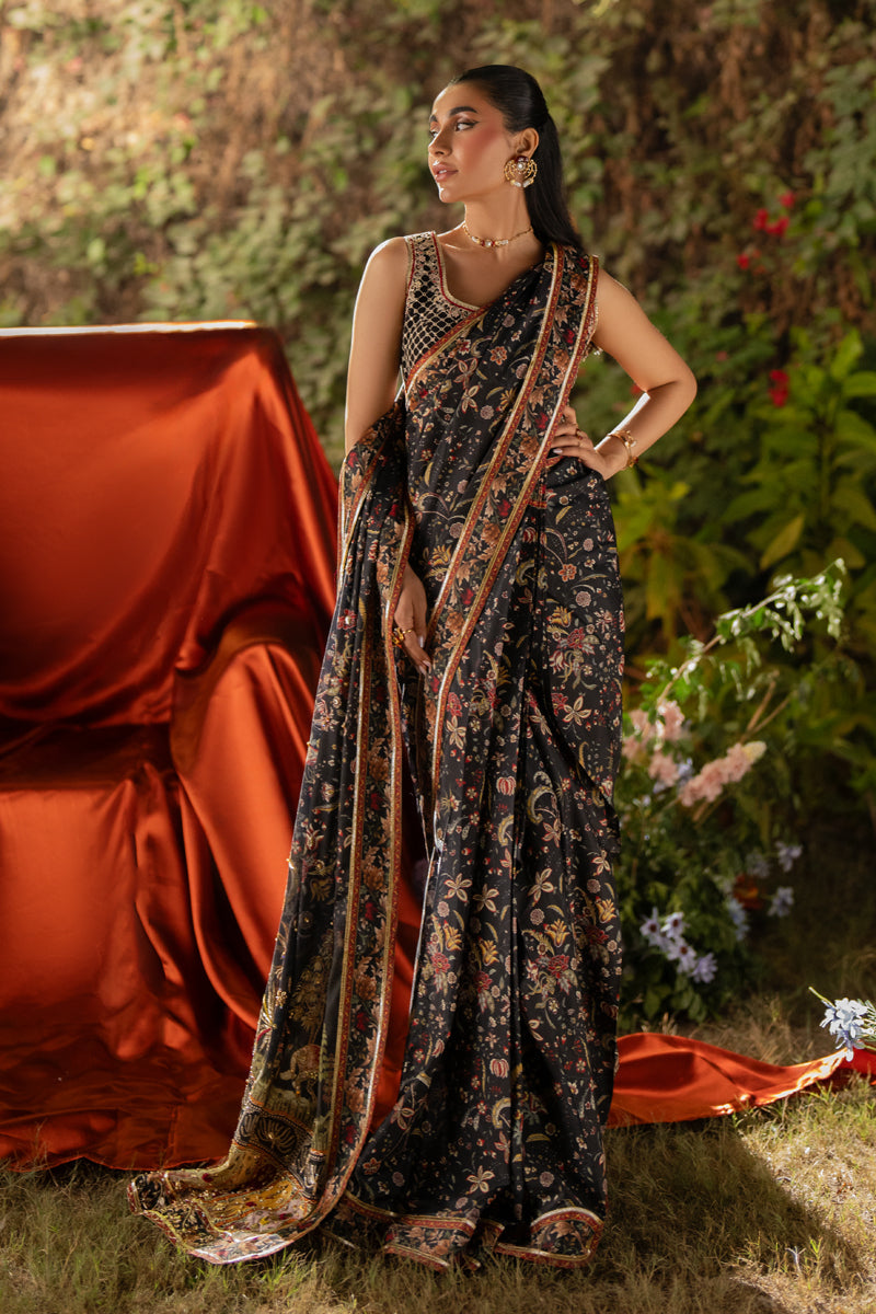 Qalamkar | Luxe Silk | UA-04 AVA - Official Qalamkar stockist in UK - Sakeena London