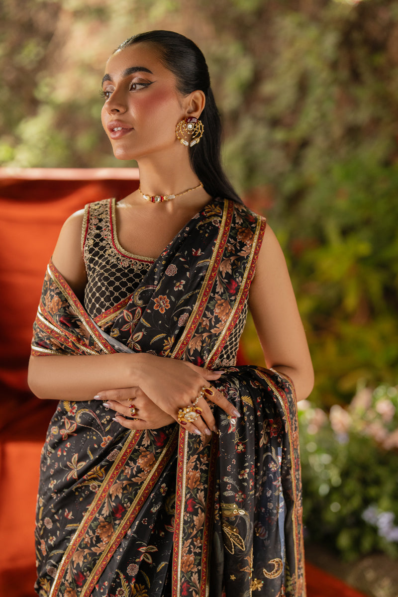 Qalamkar | Luxe Silk | UA-04 AVA - Official Qalamkar stockist in UK - Sakeena London