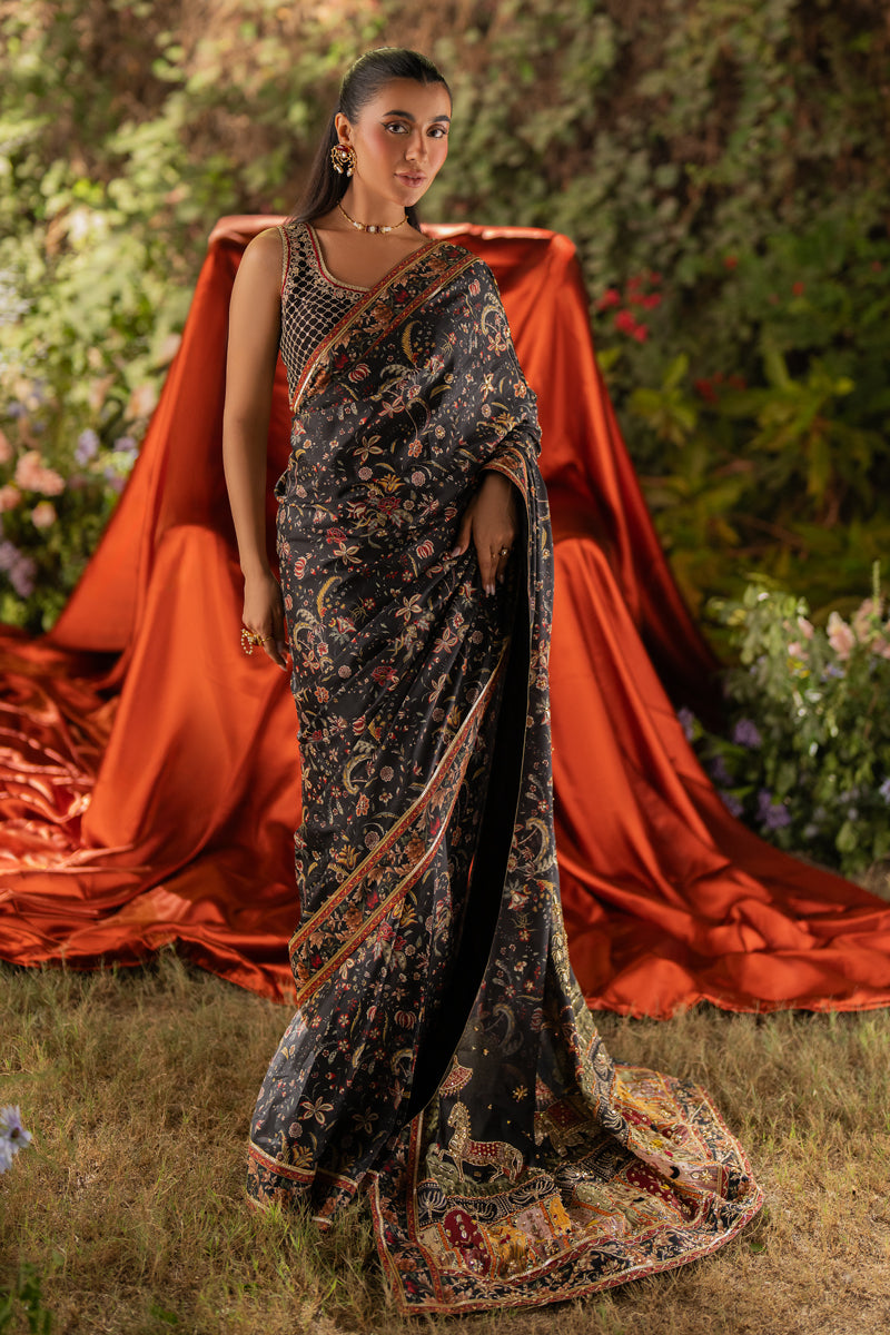 Qalamkar | Luxe Silk | UA-04 AVA - Official Qalamkar stockist in UK - Sakeena London