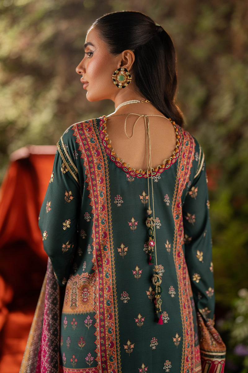 Qalamkar | Luxe Silk | UA-02 NINA - Official Qalamkar stockist in UK - Sakeena London