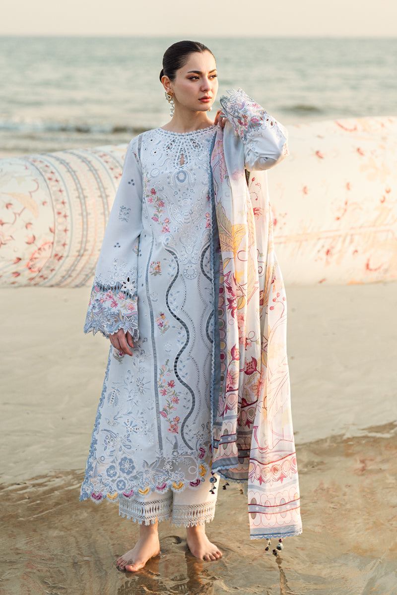 Qalamkar | Sahil Luxury Lawn | FK-02 ISABELLA - Official Qalamkar stockist in UK - Sakeena London