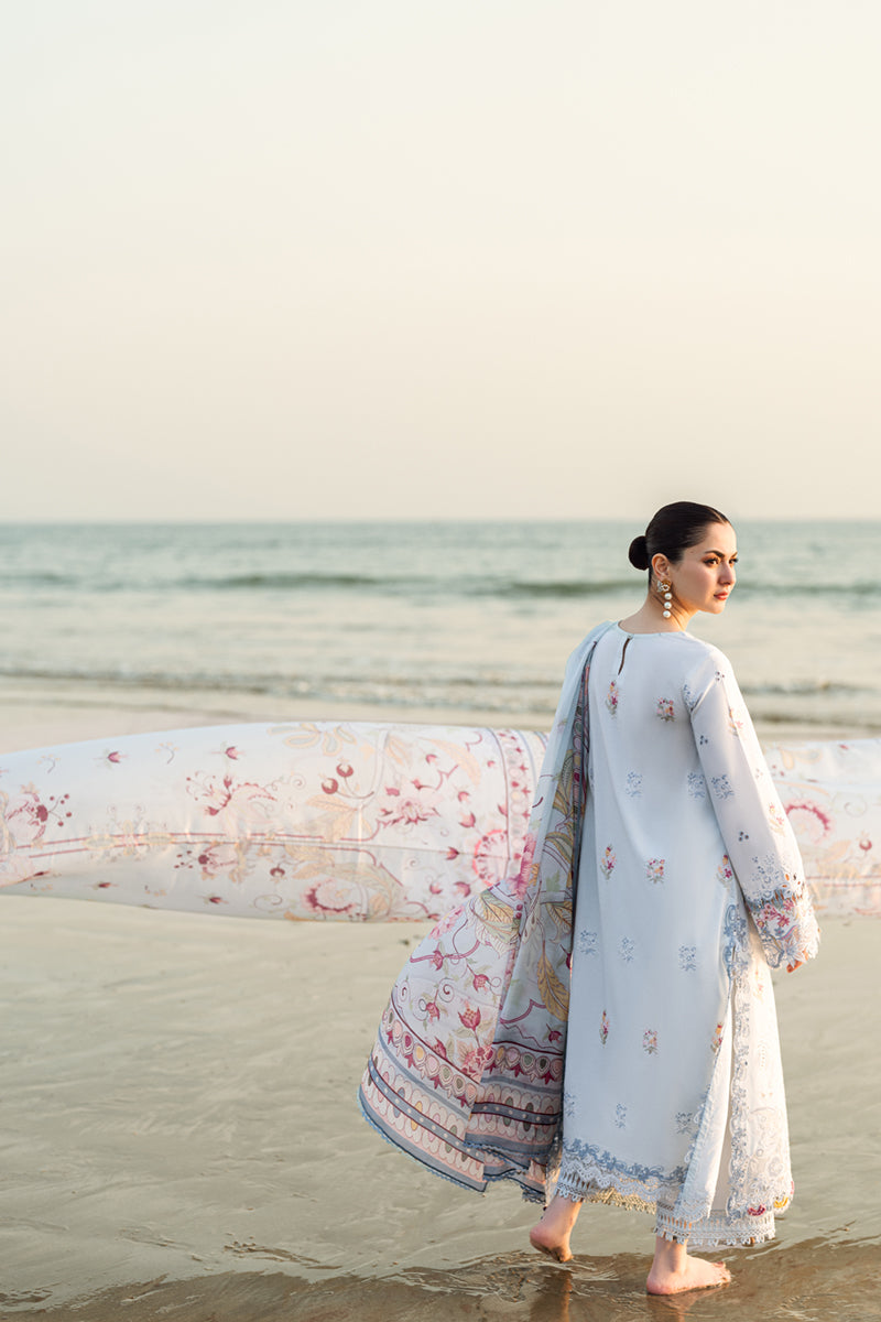 Qalamkar | Sahil Luxury Lawn | FK-02 ISABELLA - Official Qalamkar stockist in UK - Sakeena London