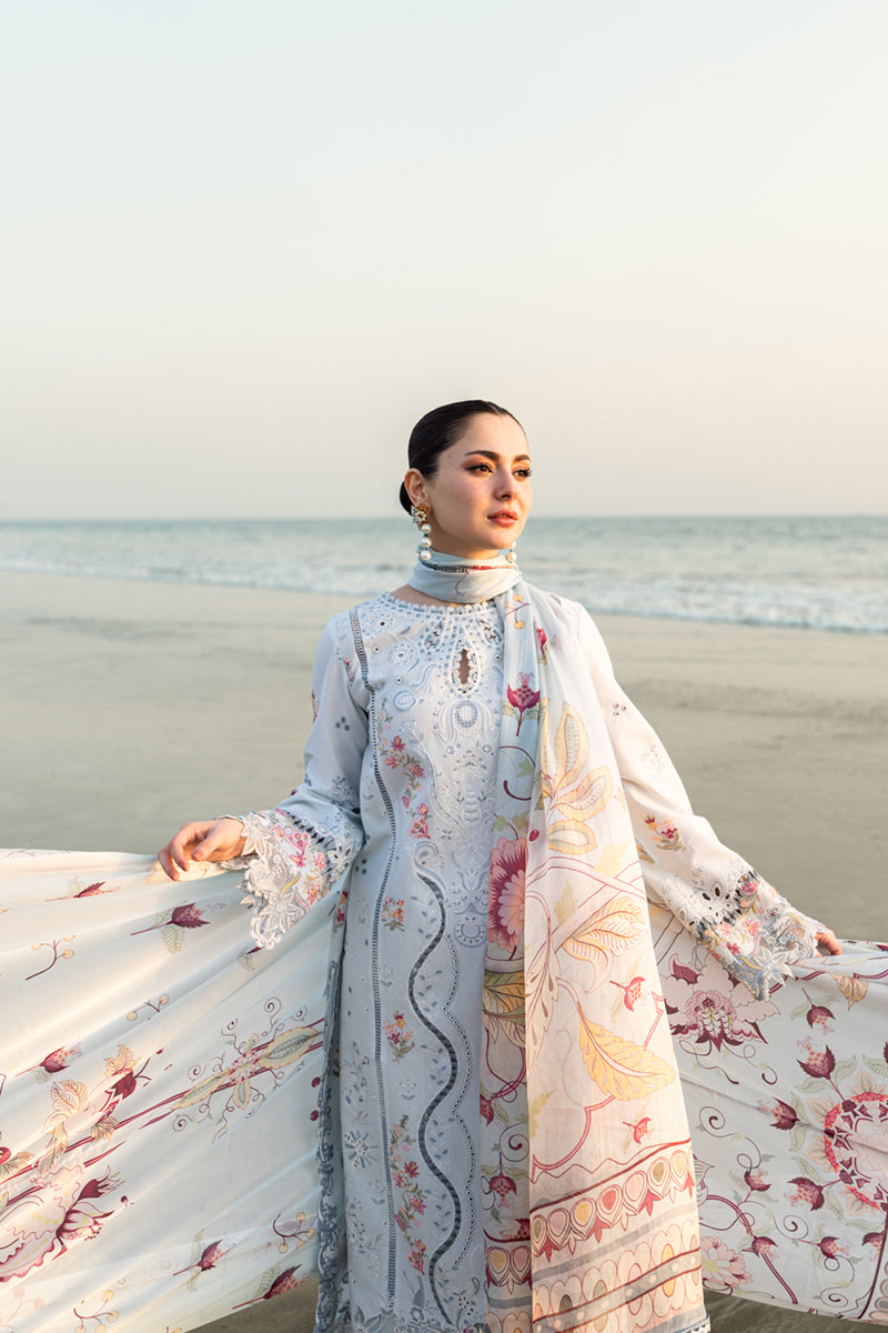 Qalamkar | Sahil Luxury Lawn | FK-02 ISABELLA - Official Qalamkar stockist in UK - Sakeena London