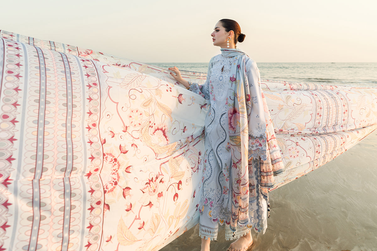 Qalamkar | Sahil Luxury Lawn | FK-02 ISABELLA - Official Qalamkar stockist in UK - Sakeena London