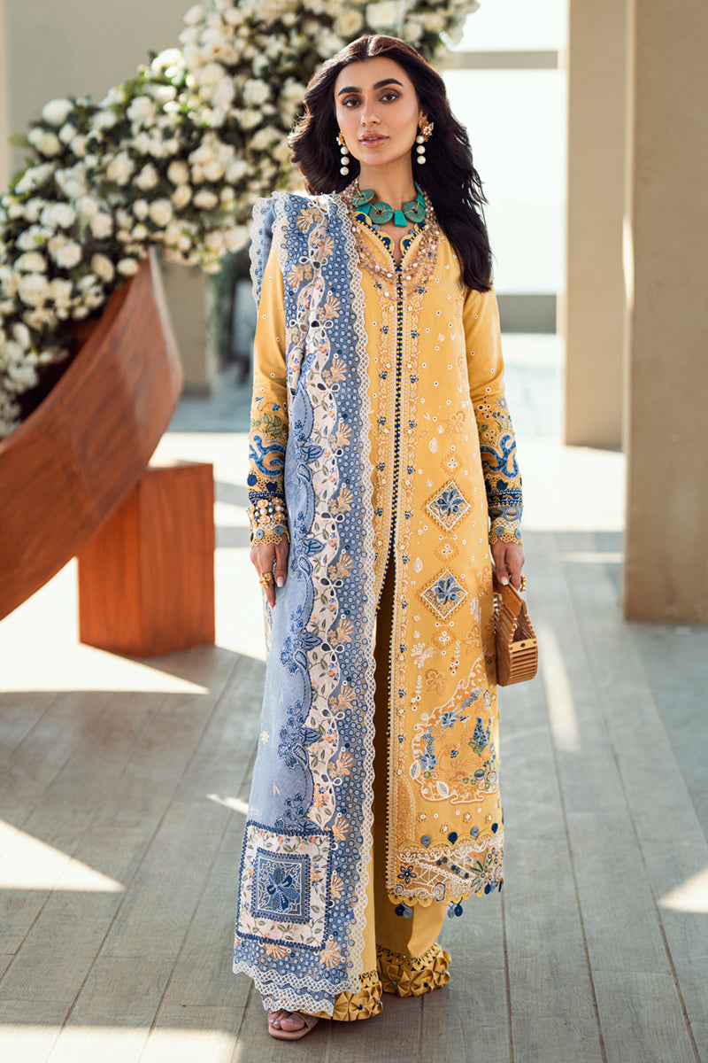 Qalamkar | Sahil Luxury Lawn | FK-06 NATALIE - Official Qalamkar stockist in UK - Sakeena London