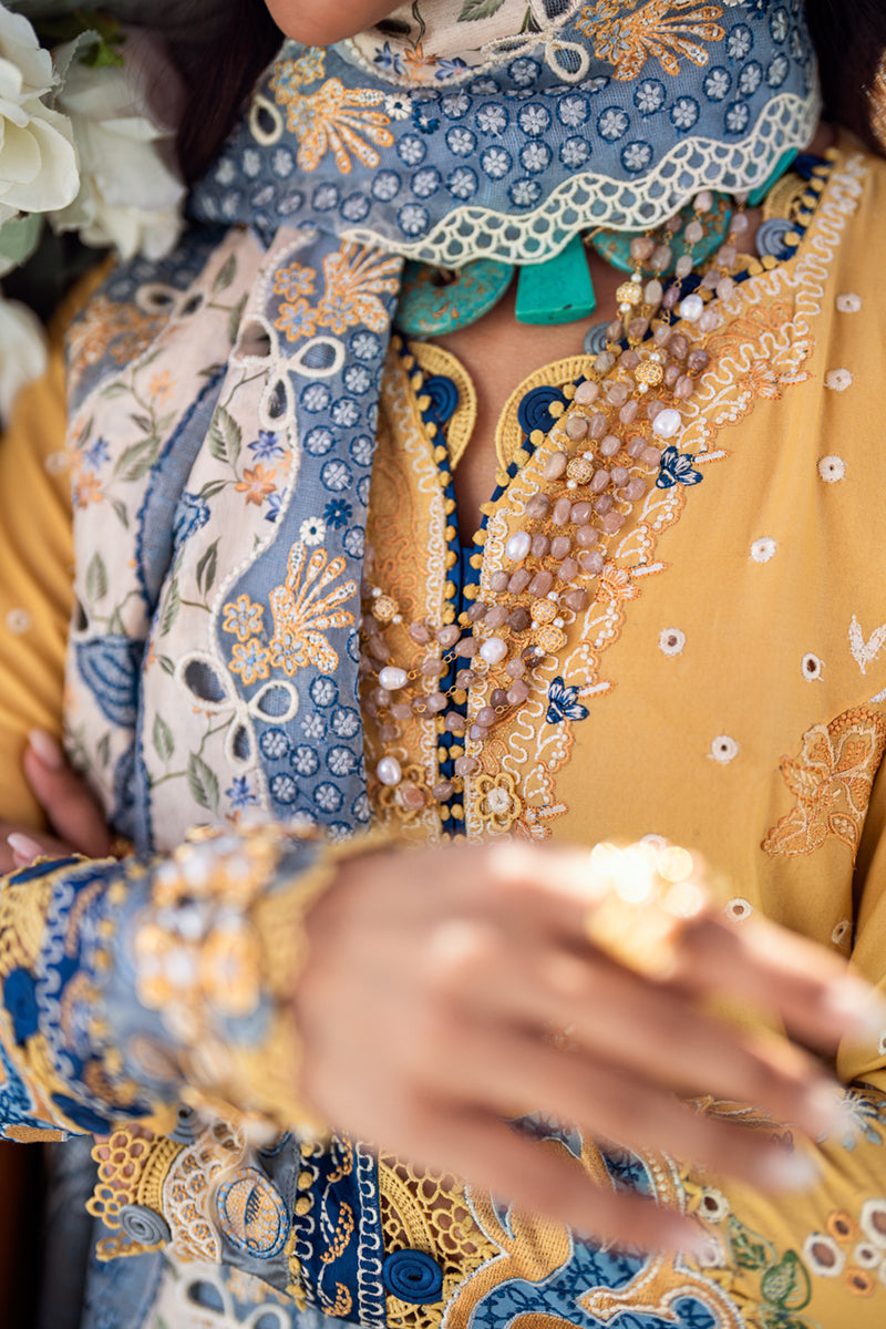 Qalamkar | Sahil Luxury Lawn | FK-06 NATALIE - Official Qalamkar stockist in UK - Sakeena London
