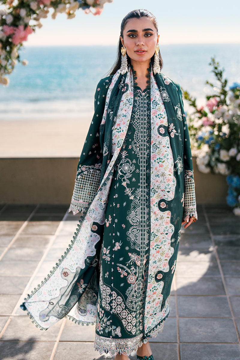 Qalamkar | Sahil Luxury Lawn | FK-13 ELIZA - Official Qalamkar stockist in UK - Sakeena London