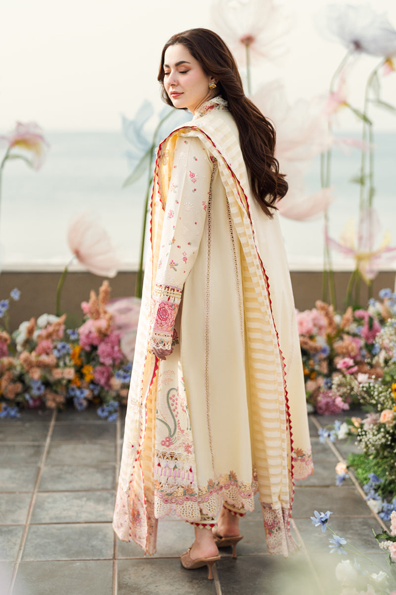 Qalamkar | Sahil Luxury Lawn | FK-14 SCARLETT - Official Qalamkar stockist in UK - Sakeena London