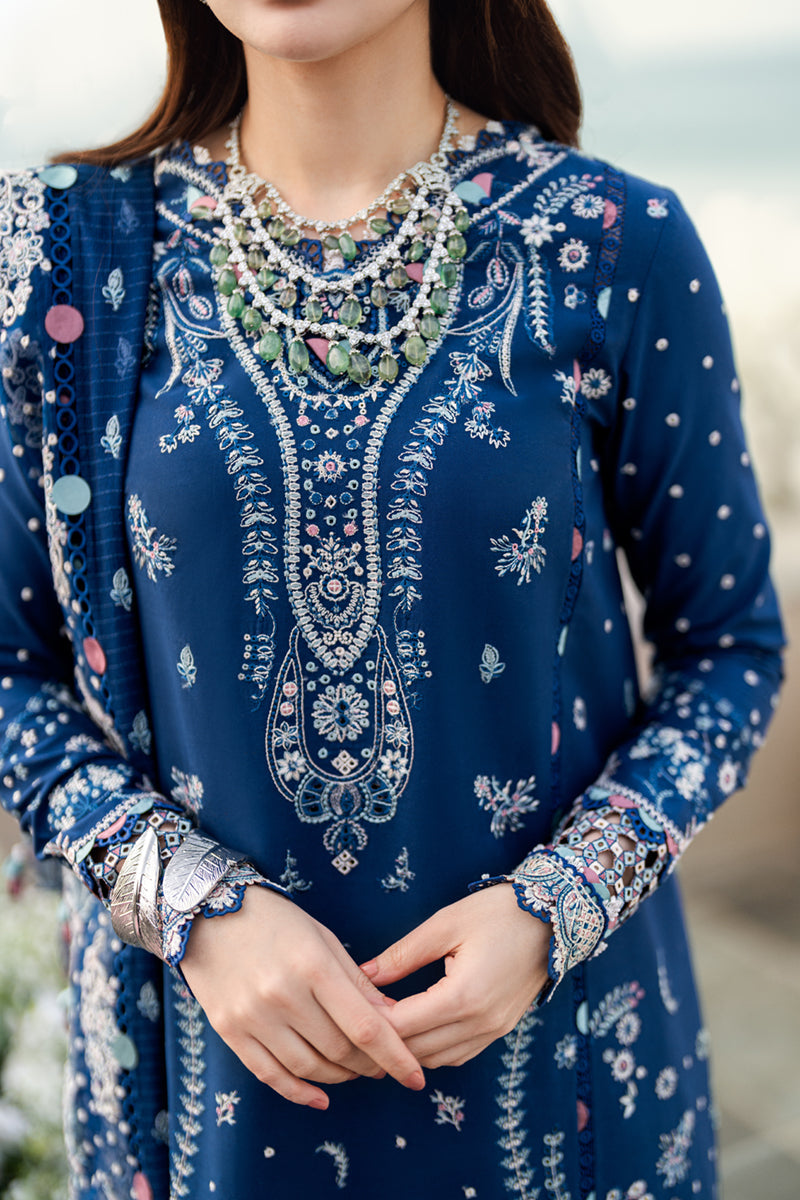 Qalamkar | Sahil Luxury Lawn | FK-05 AURORA - Official Qalamkar stockist in UK - Sakeena London