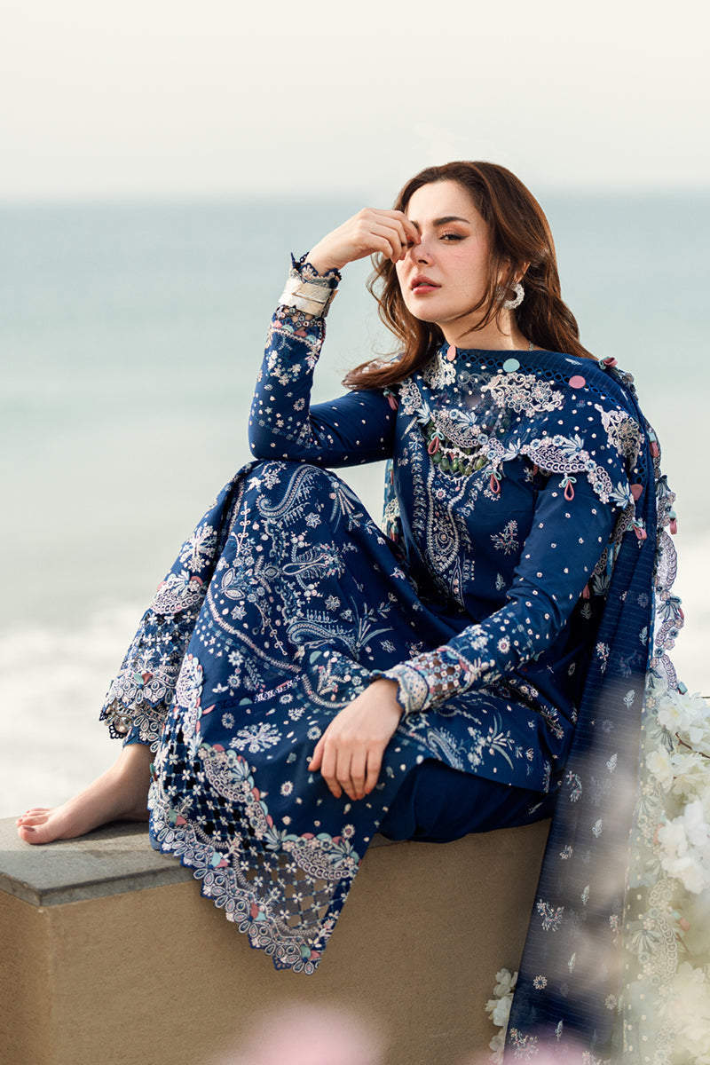 Qalamkar | Sahil Luxury Lawn | FK-05 AURORA - Official Qalamkar stockist in UK - Sakeena London