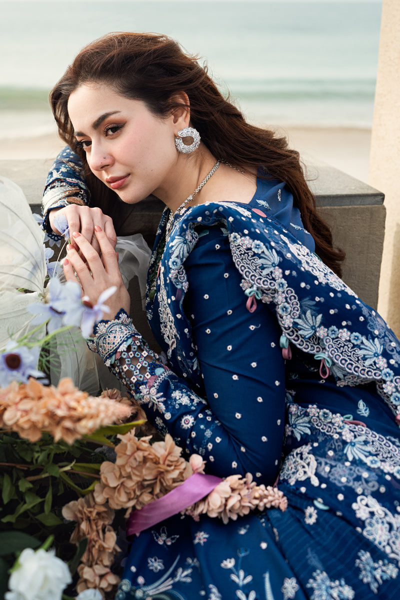 Qalamkar | Sahil Luxury Lawn | FK-05 AURORA - Official Qalamkar stockist in UK - Sakeena London