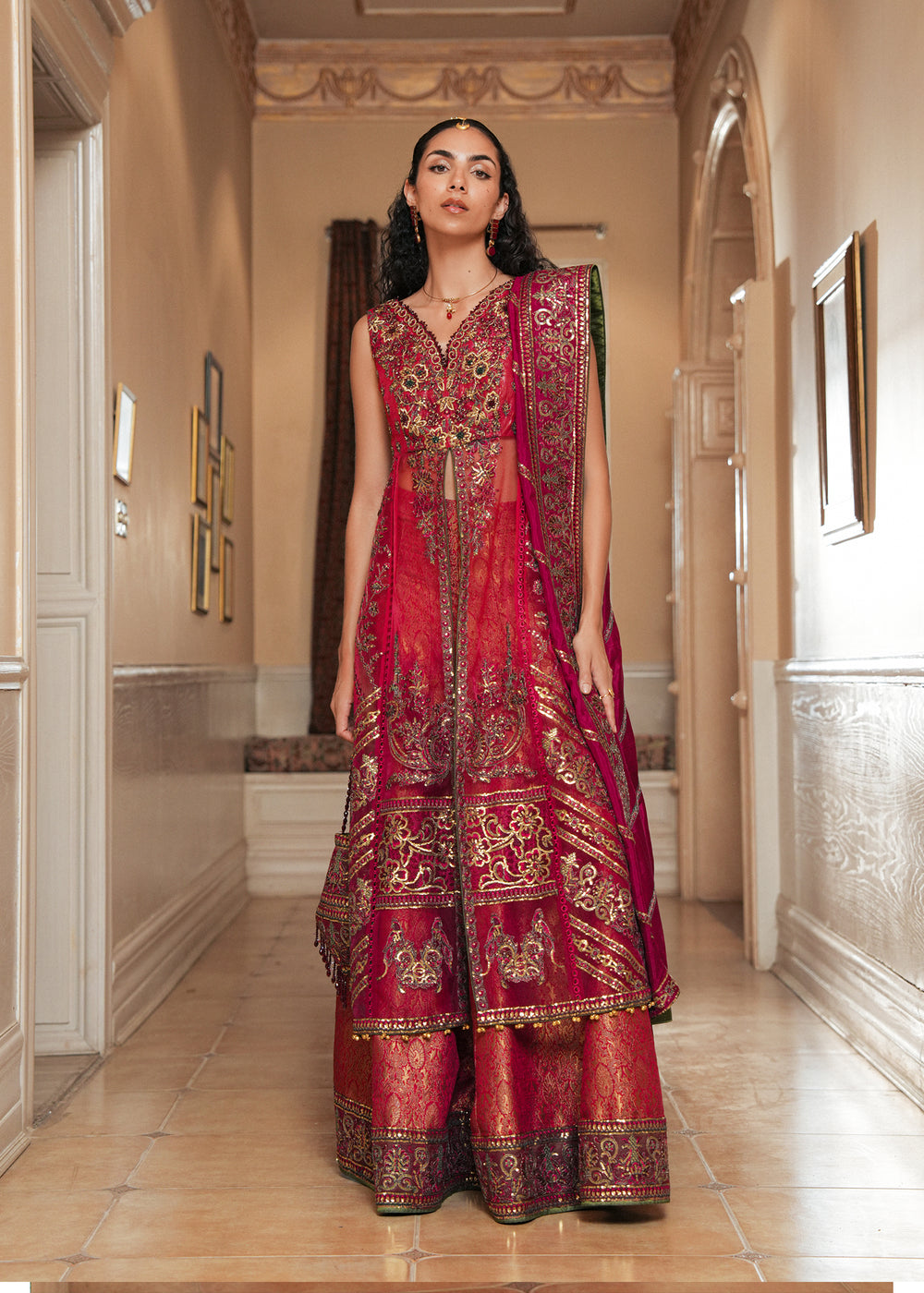 Laj by Lajwanti | Runaway Formals 25 | Red Reverie - Official Laj by Lajwanti stockist in UK - Sakeena London