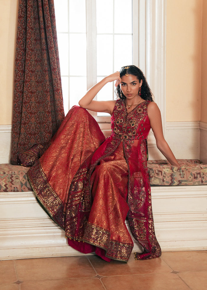Laj by Lajwanti | Runaway Formals 25 | Red Reverie - Official Laj by Lajwanti stockist in UK - Sakeena London