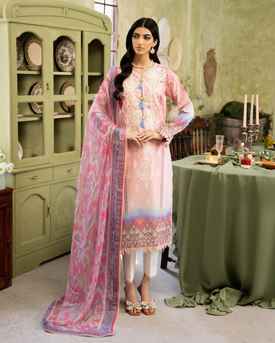 Roheenaz | Flora Printed Lawn | Amara - Official Roheenaz stockist in UK - Sakeena London
