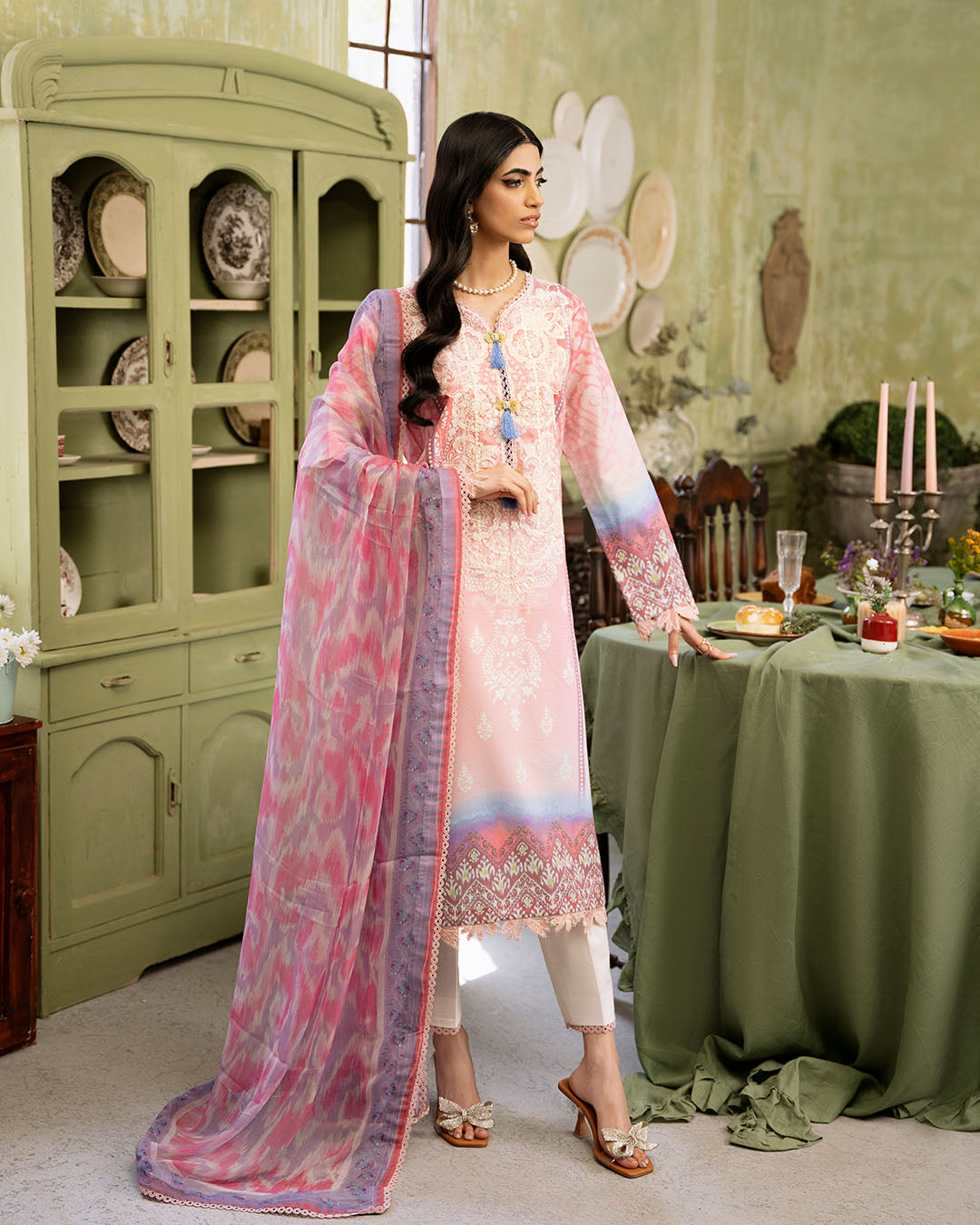 Roheenaz | Flora Printed Lawn | Amara - Official Roheenaz stockist in UK - Sakeena London