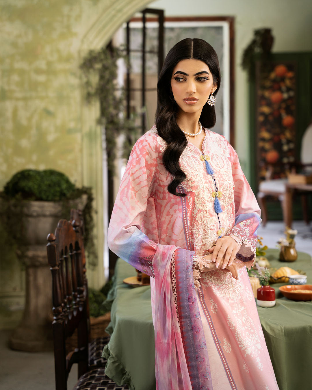 Roheenaz | Flora Printed Lawn | Amara - Official Roheenaz stockist in UK - Sakeena London