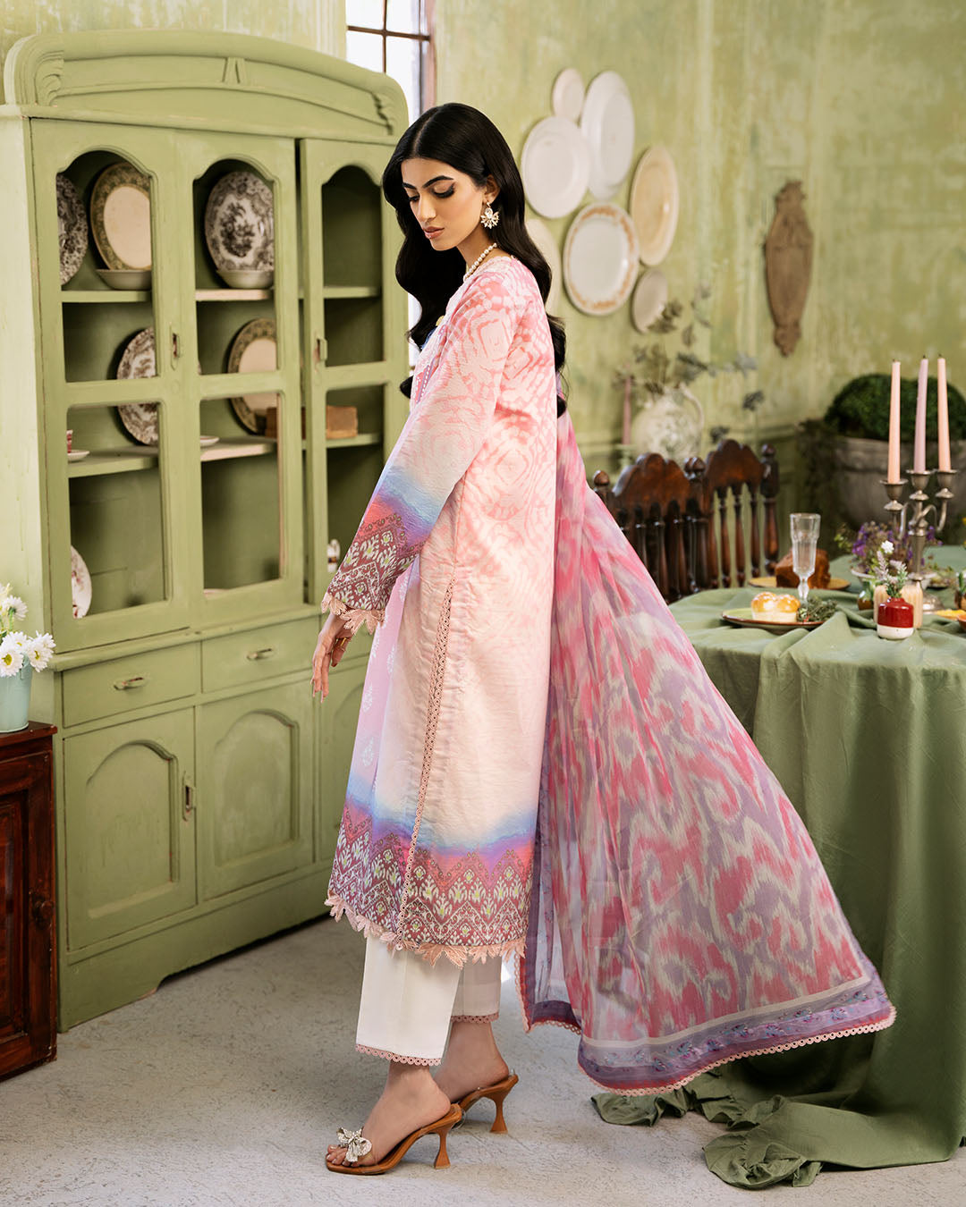 Roheenaz | Flora Printed Lawn | Amara - Official Roheenaz stockist in UK - Sakeena London