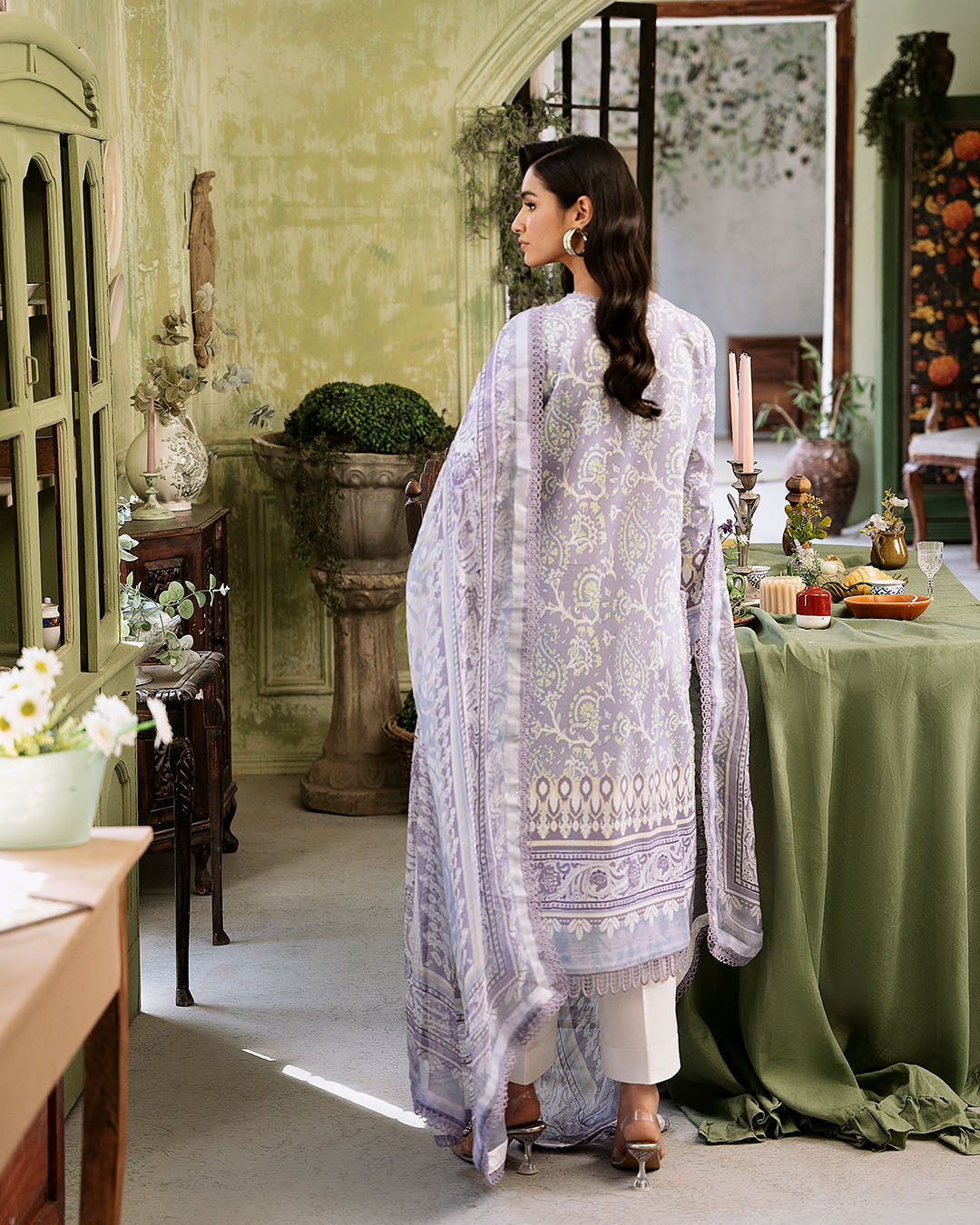 Roheenaz | Flora Printed Lawn | Lumina - Official Roheenaz stockist in UK - Sakeena London
