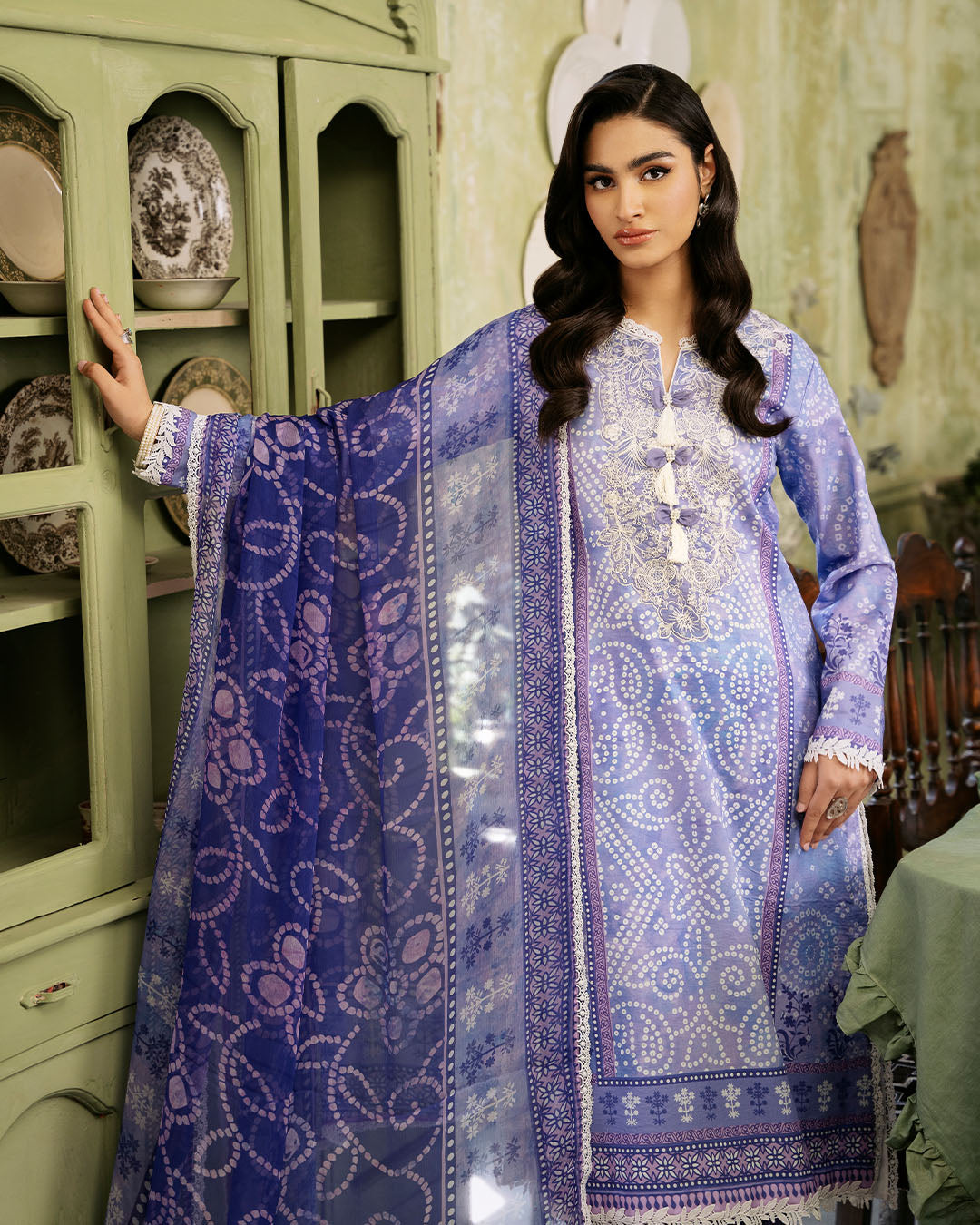 Roheenaz | Flora Printed Lawn | Celestia - Official Roheenaz stockist in UK - Sakeena London