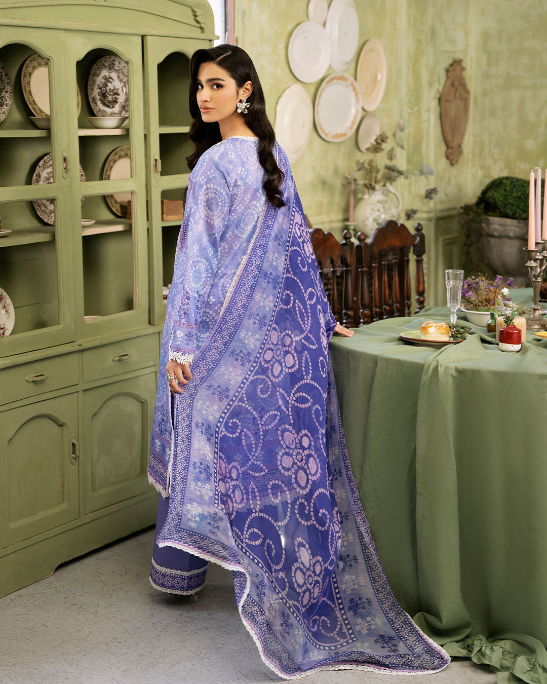 Roheenaz | Flora Printed Lawn | Celestia - Official Roheenaz stockist in UK - Sakeena London