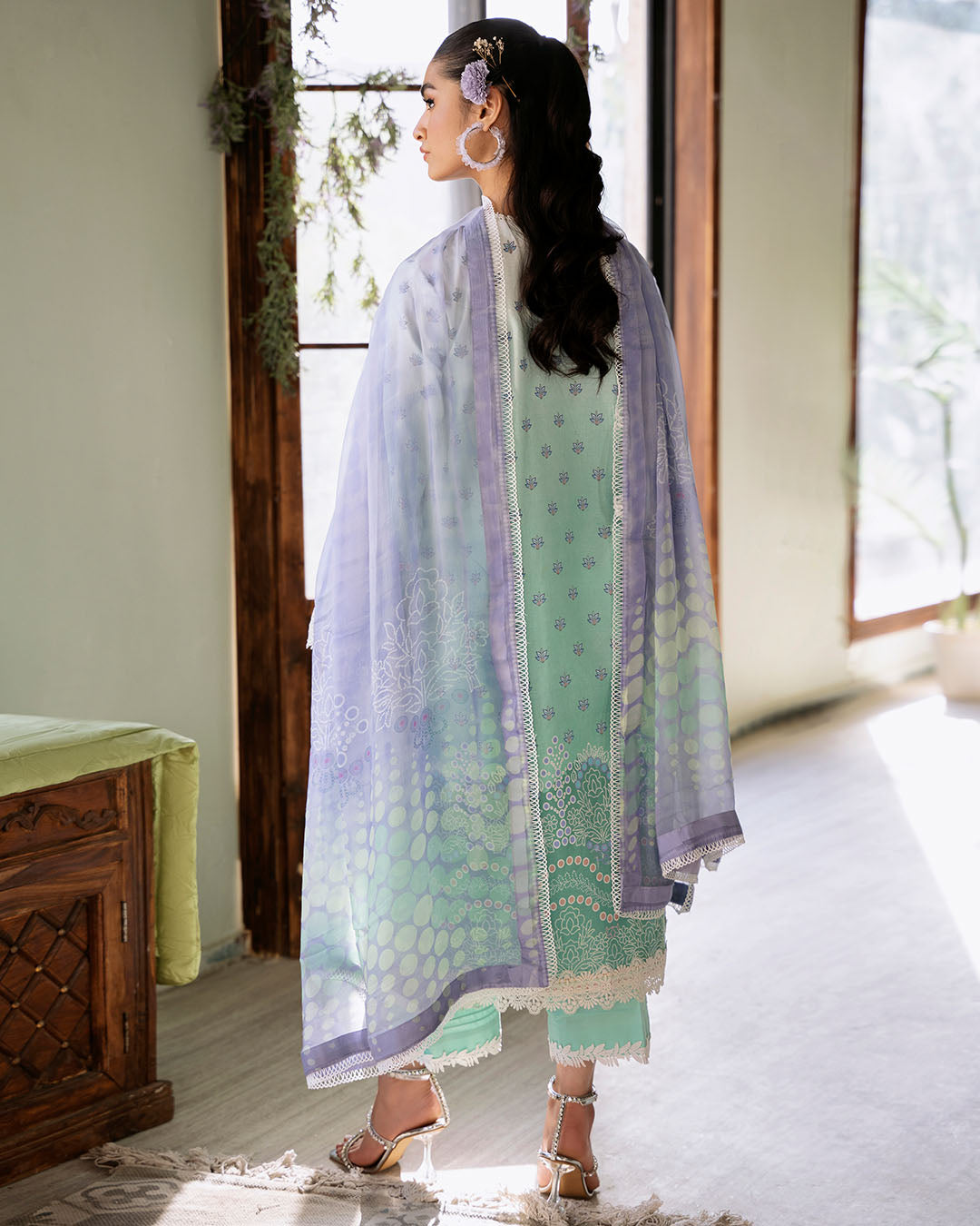Roheenaz | Flora Printed Lawn | Elysium - Official Roheenaz stockist in UK - Sakeena London