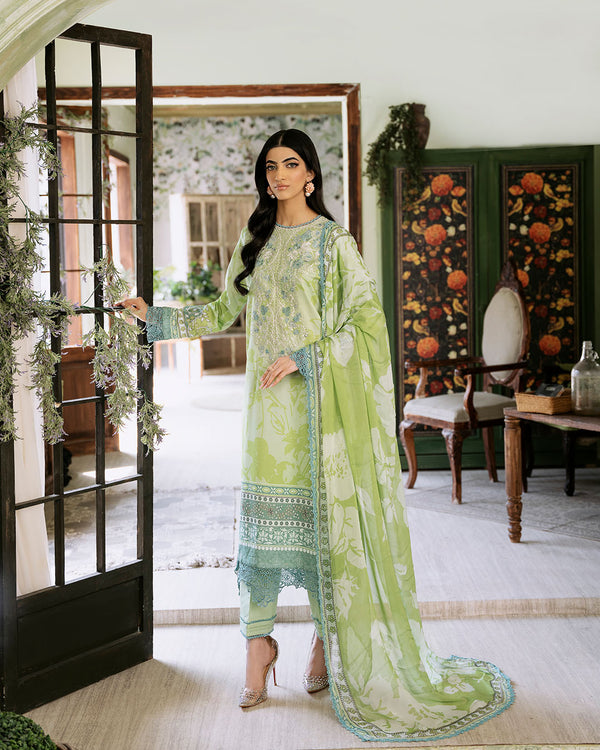 Roheenaz | Flora Printed Lawn | Euphoria - Official Roheenaz stockist in UK - Sakeena London