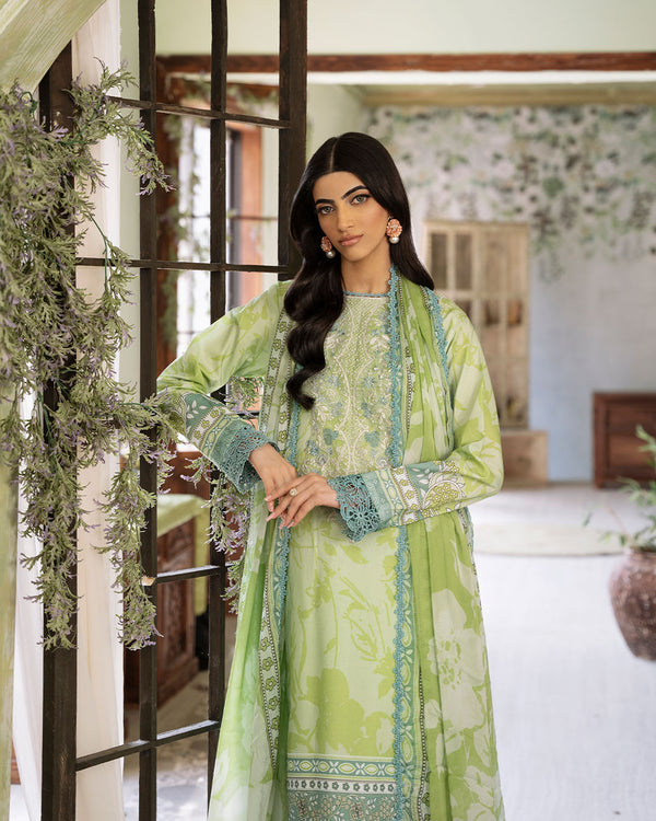 Roheenaz | Flora Printed Lawn | Euphoria - Official Roheenaz stockist in UK - Sakeena London