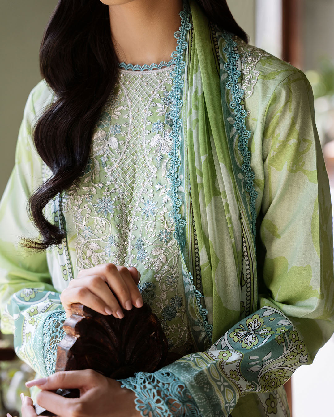 Roheenaz | Flora Printed Lawn | Euphoria - Official Roheenaz stockist in UK - Sakeena London