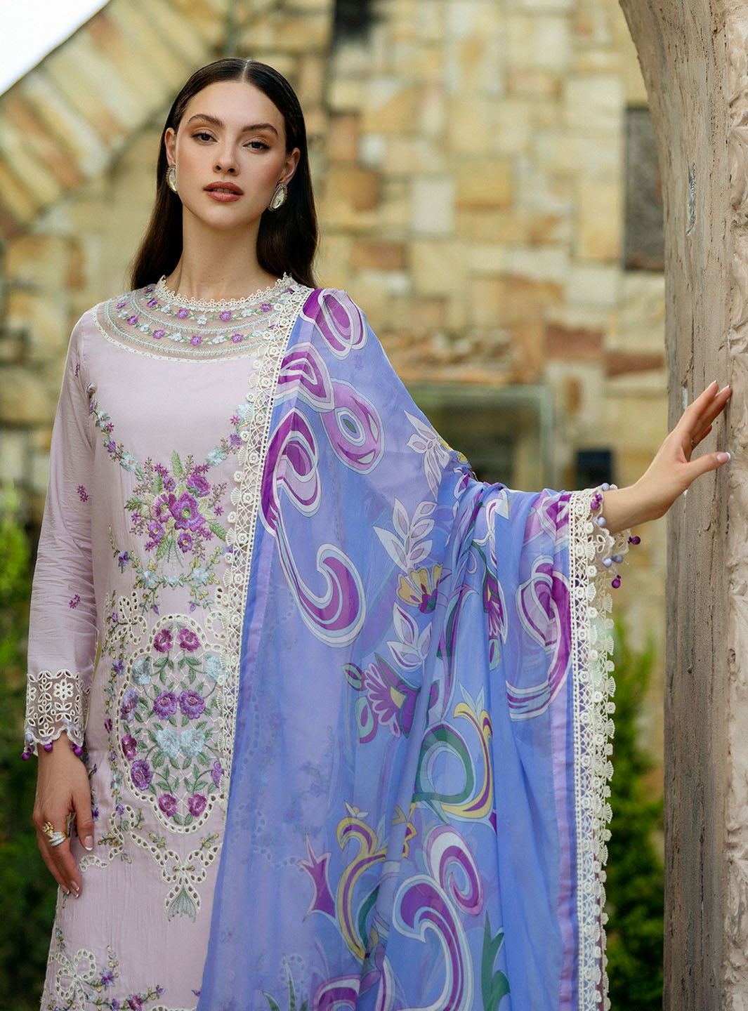 Roheenaz | Flanerie Lawn 25 | Eugenia-1A - Official Roheenaz stockist in UK - Sakeena London