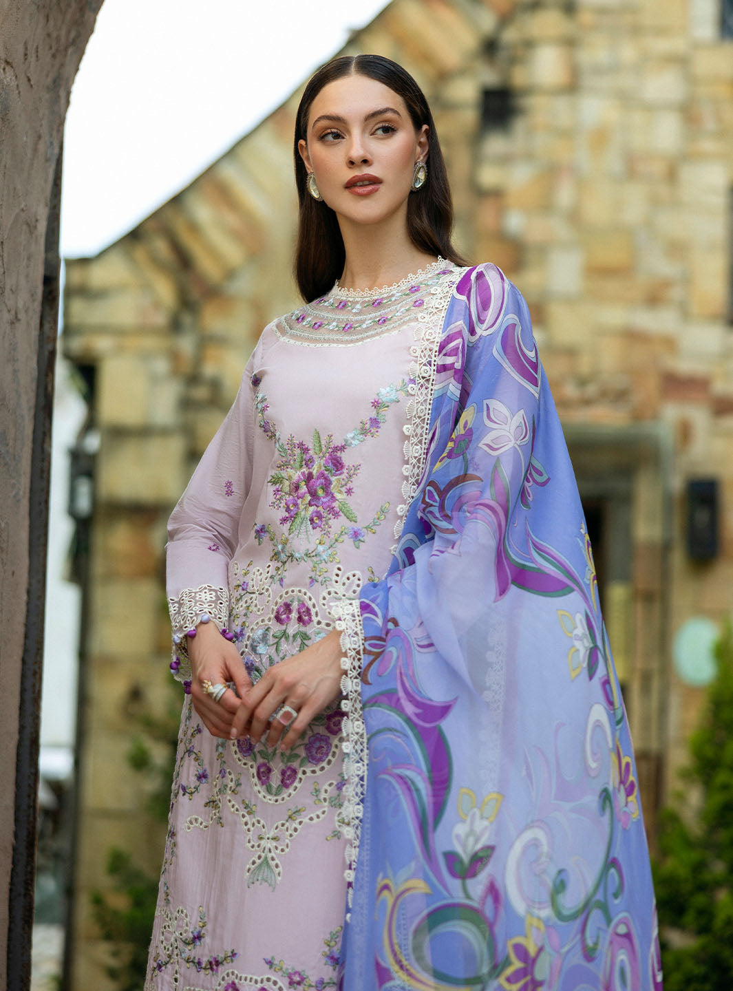 Roheenaz | Flanerie Lawn 25 | Eugenia-1A - Official Roheenaz stockist in UK - Sakeena London